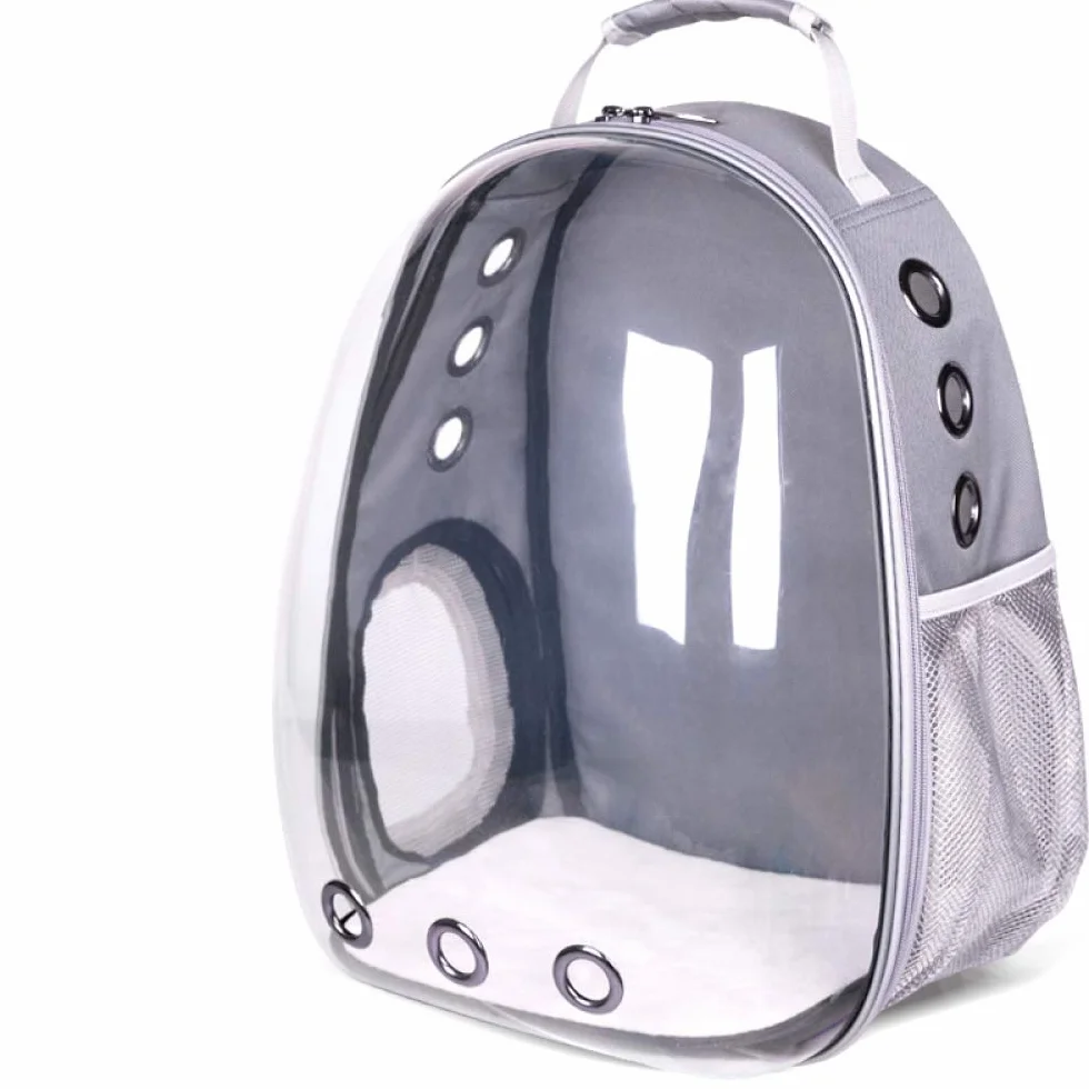 ZZAI Bolso Panorámico Transparente para Mascotas - Bolso Space Bag Dog Cat out - Mochila De Cabina Portátil