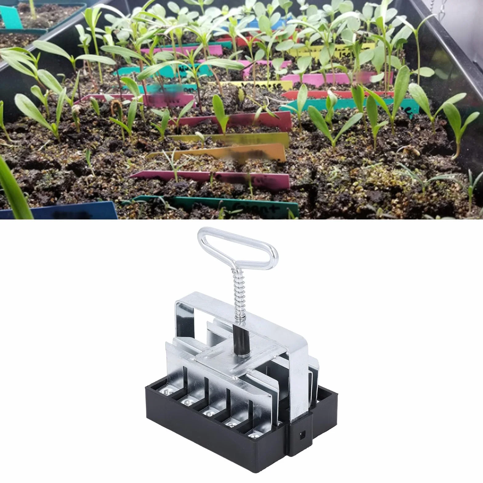 Generic Bloqueador de Suelo Manual, Cómodo y Fácil de Usar, para Entusiastas de la Jardinería, Material de Hierro