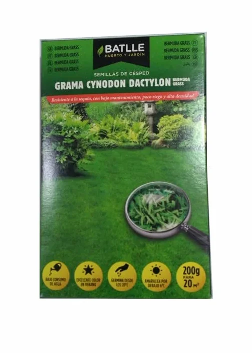 Grama Cynodon dactylon Bermuda Grass 200gr Batlle