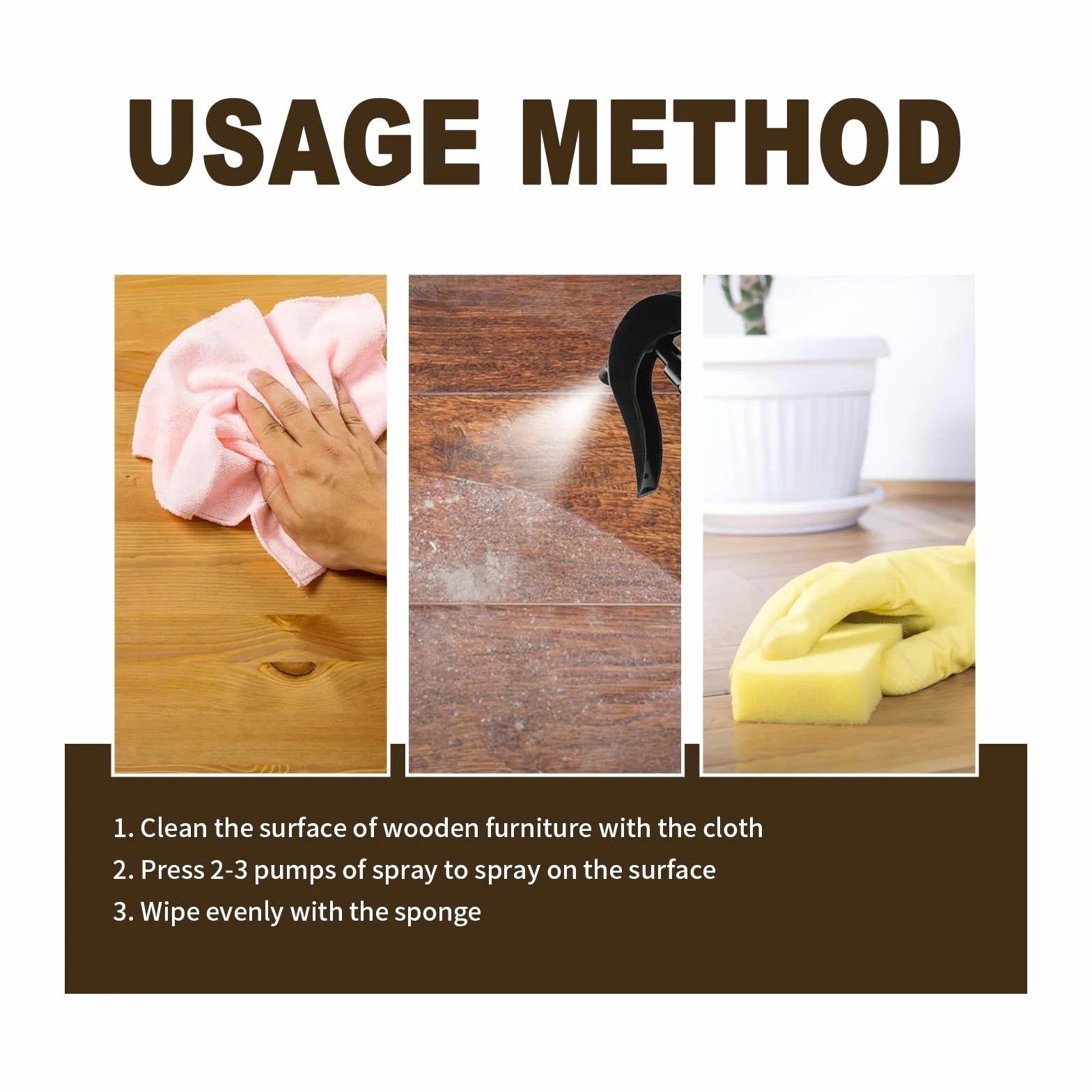 Natural Micro-Molecularized Beeswax Spray for Furniture Polish Wood Seasoning