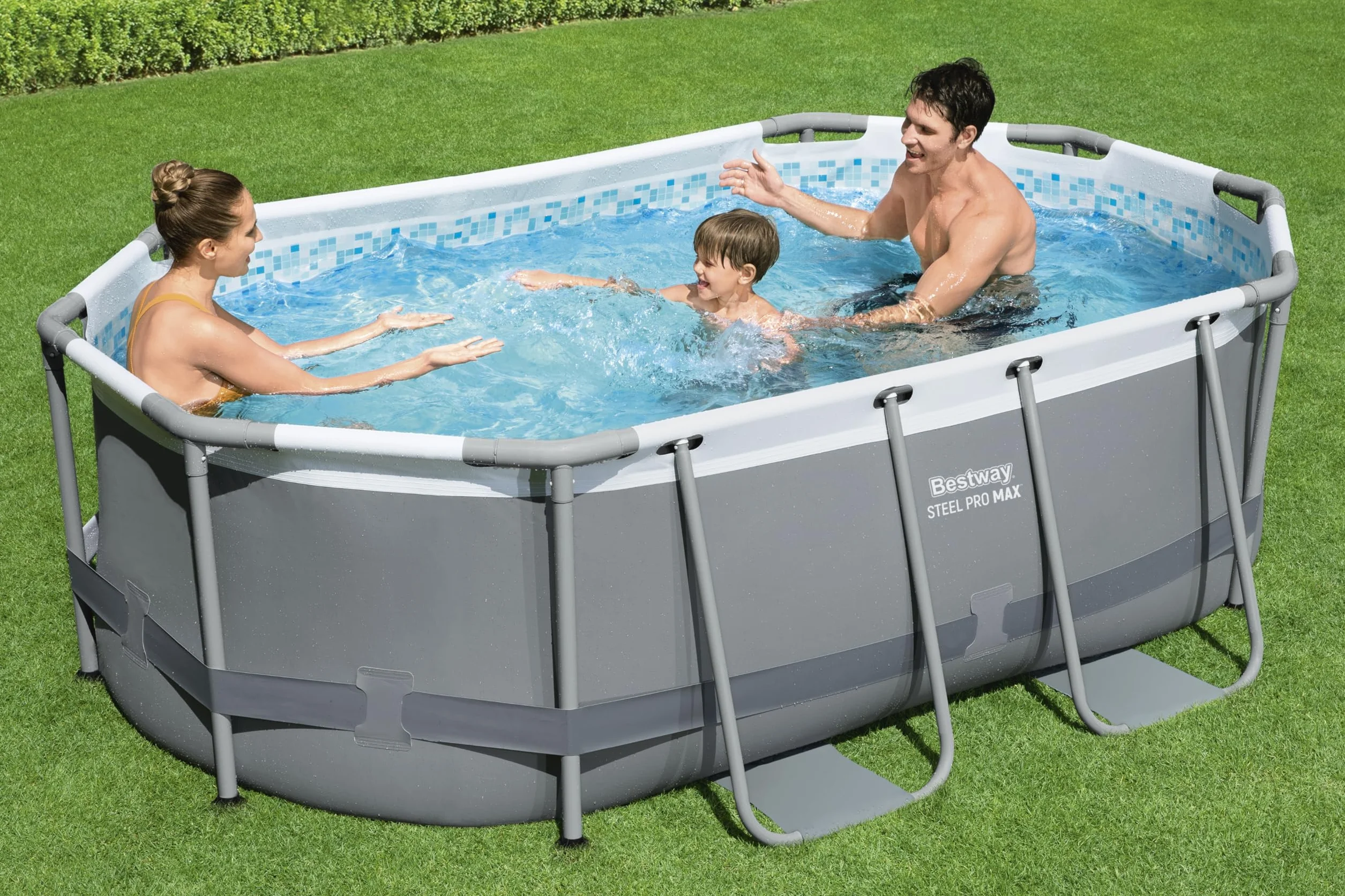 Bestway Juego de Piscina Ovalada 10' x 6'7" x 33" 3.05m x 2m x 84cm
