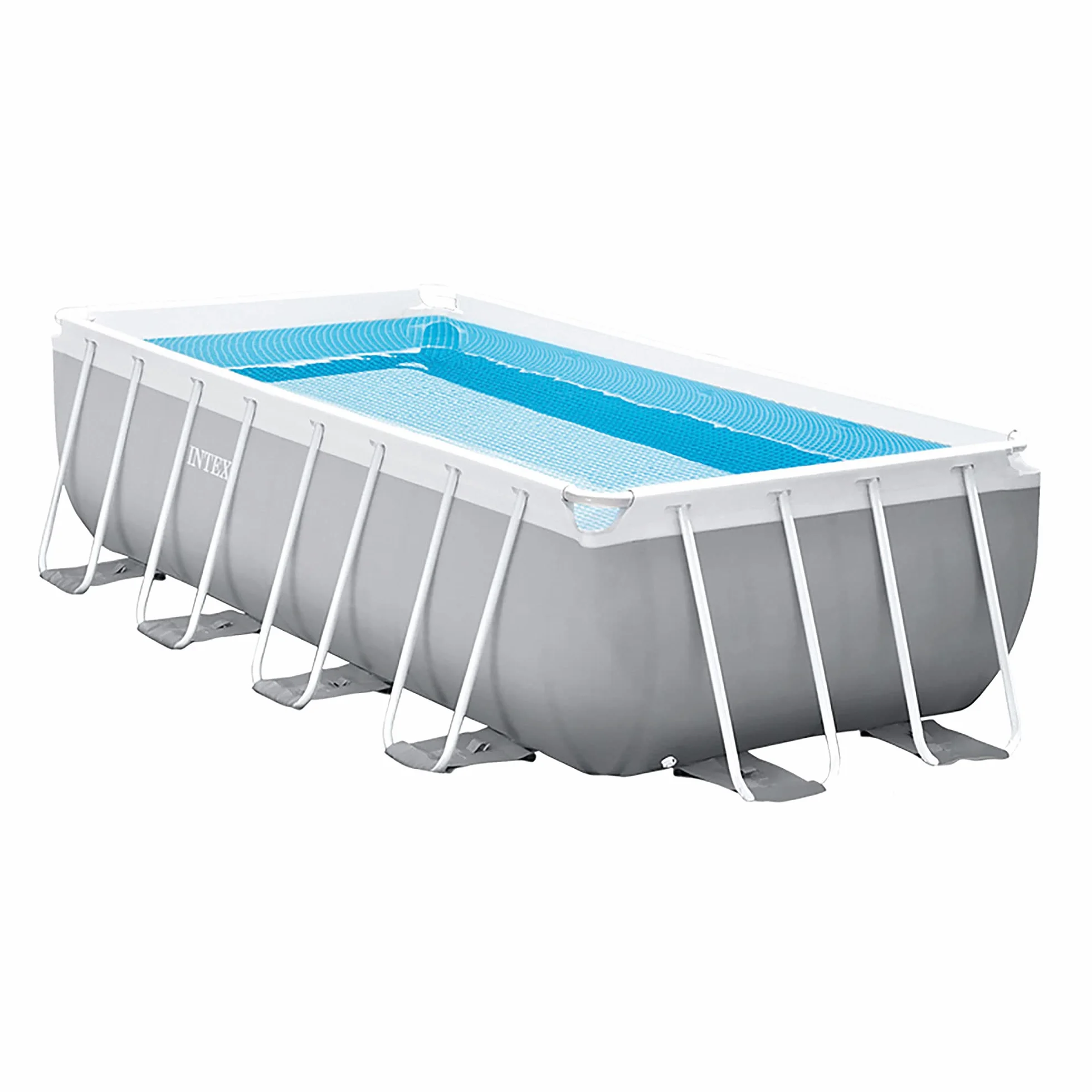 INTEX Piscina elevada Rectangular Prism Frame con depuradora 55211