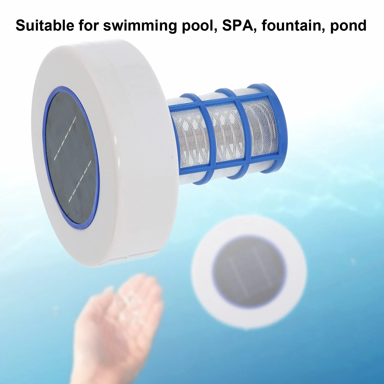 Ejoyous Ionizador de Piscina Solar, Limpiador de Agua