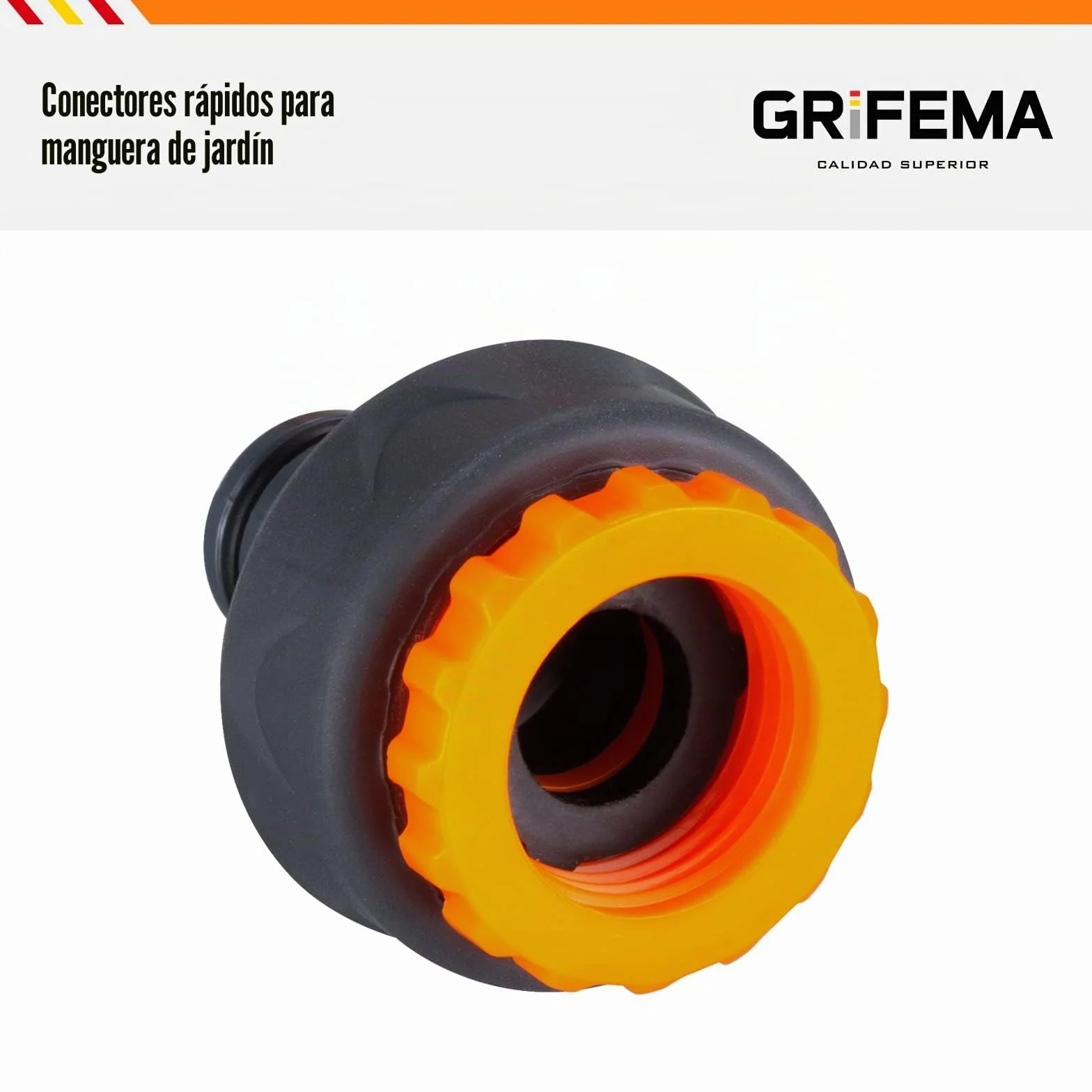 GRIFEMA GE1101 Racor de Grifo Hembra 3/4 pulgadas - 1/2 pulgadas Universal Protección Solar