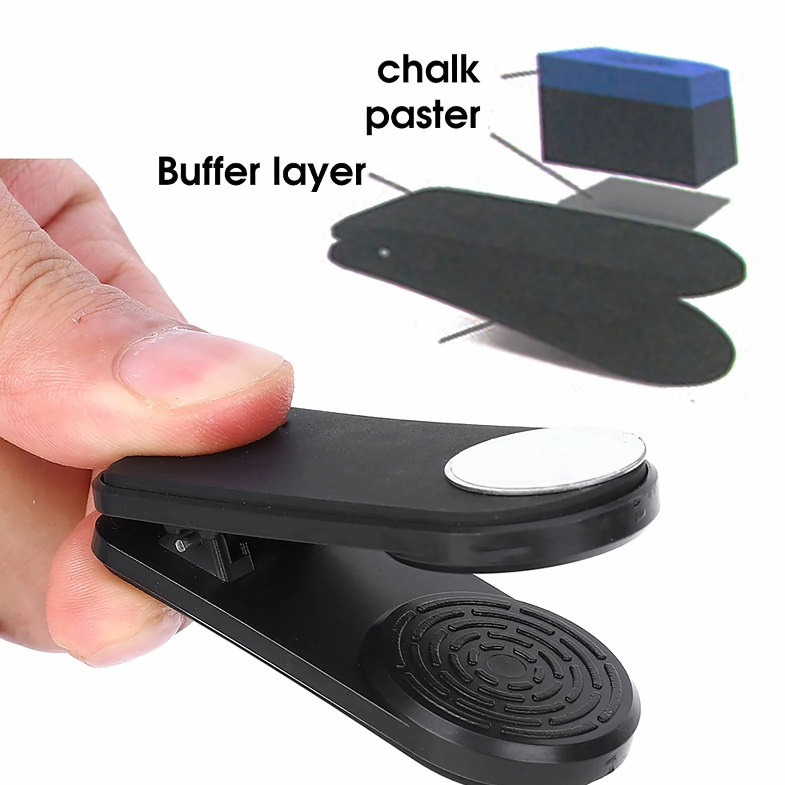 Abrazadera Magnética para Escayola de Billar Taco Soporte de Tiza Clip Accesorios Snooker