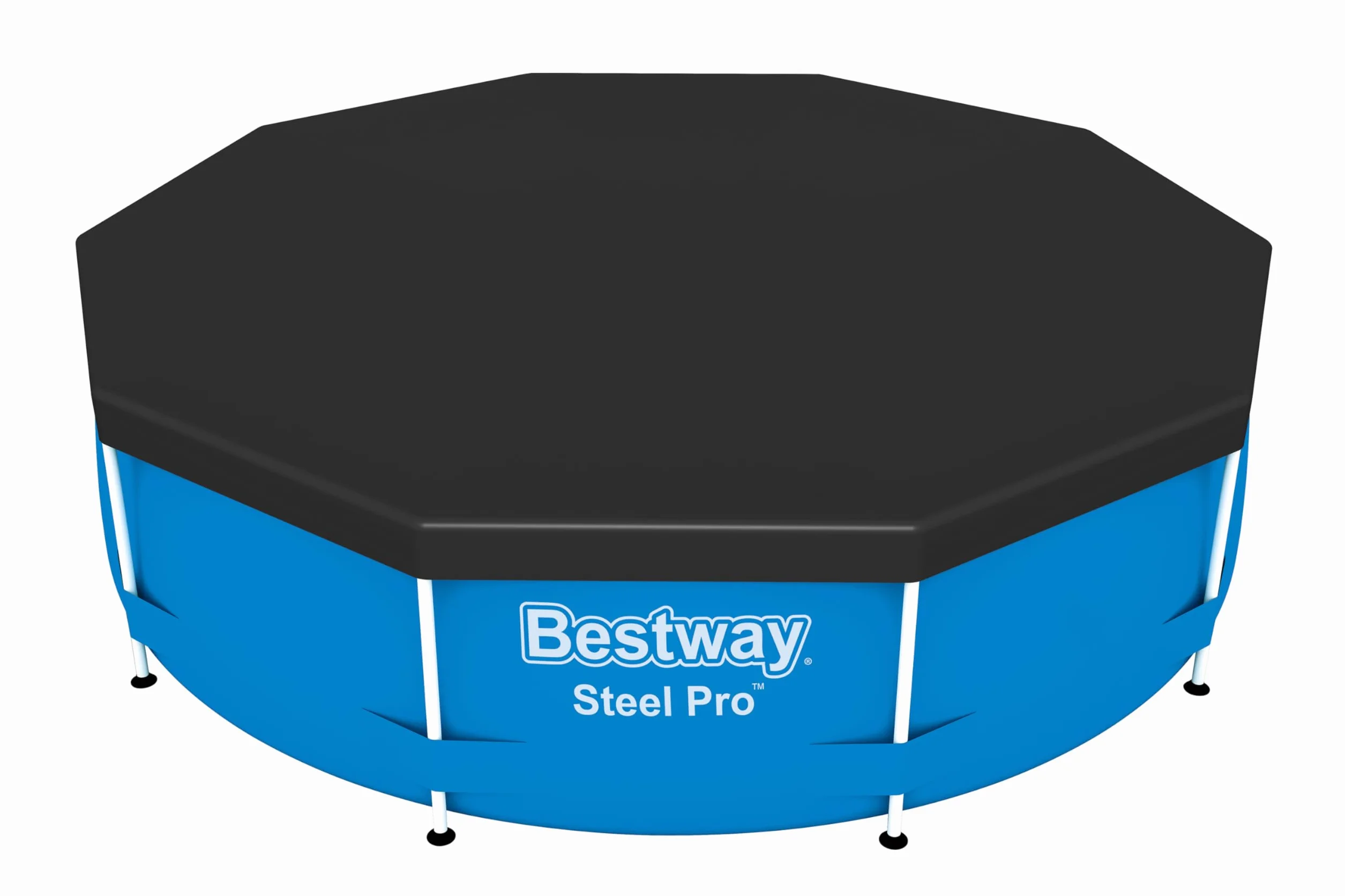 BETSWAY Cobertor de Invierno Redondo PVC para Piscinas Ø305 cm Negro