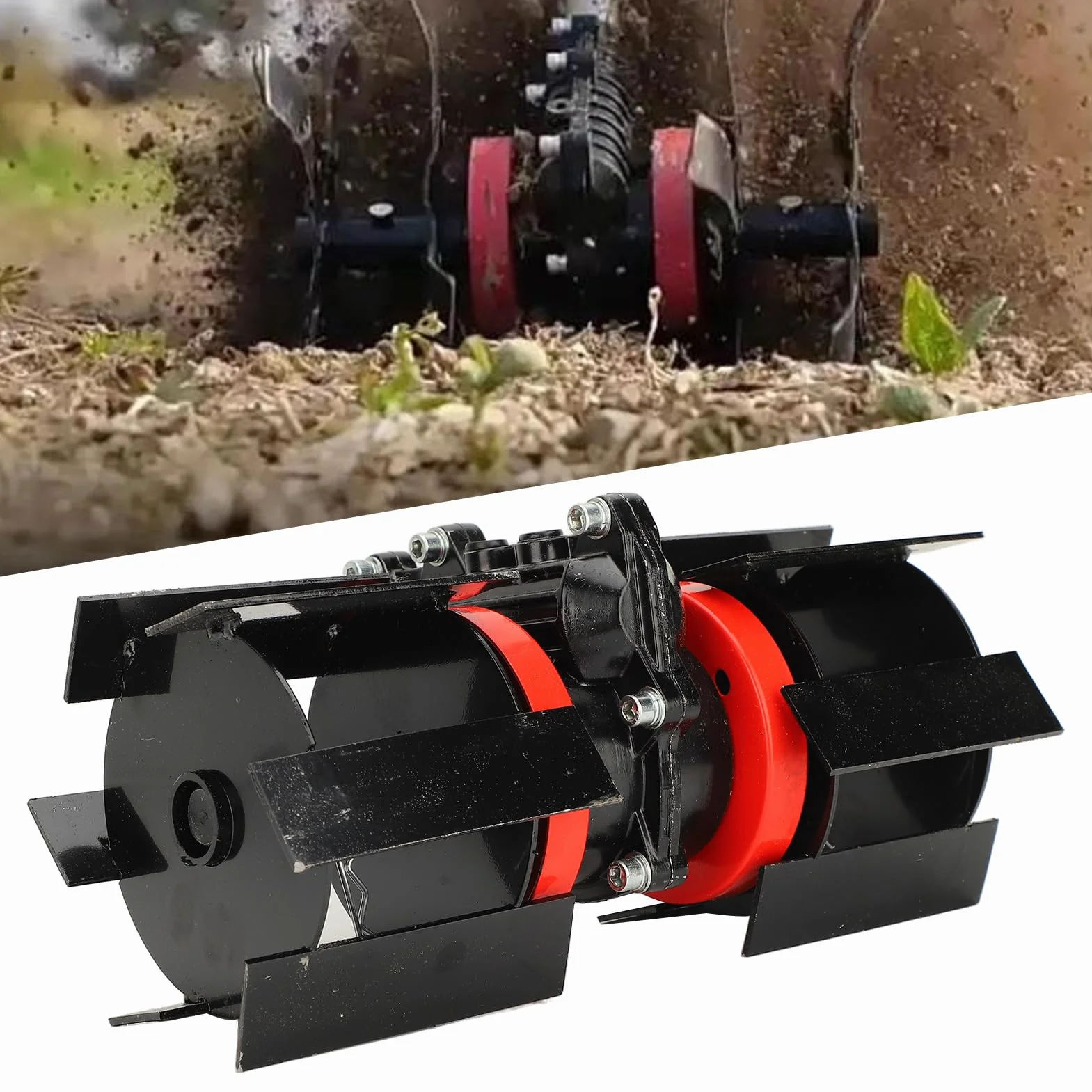 Rueda de Deshierbe, Rueda de Deshierbe Multifuncional para Cortacésped, Alta Eficiencia, Fácil de Instalar para Accesorio Escarificador (26 mm)