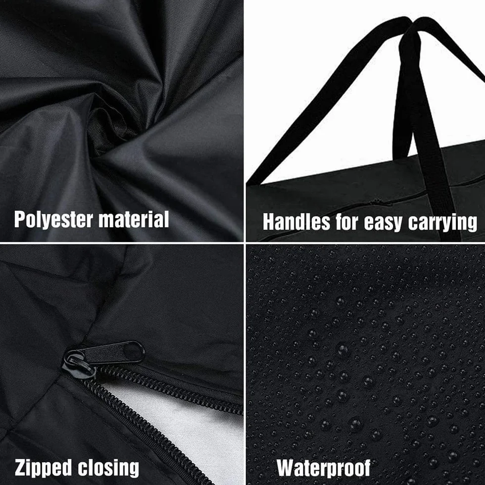 Bolsa de Almacenamiento Grande 210D Tela Oxford Funda Cojín para Muebles 122x39x55cm