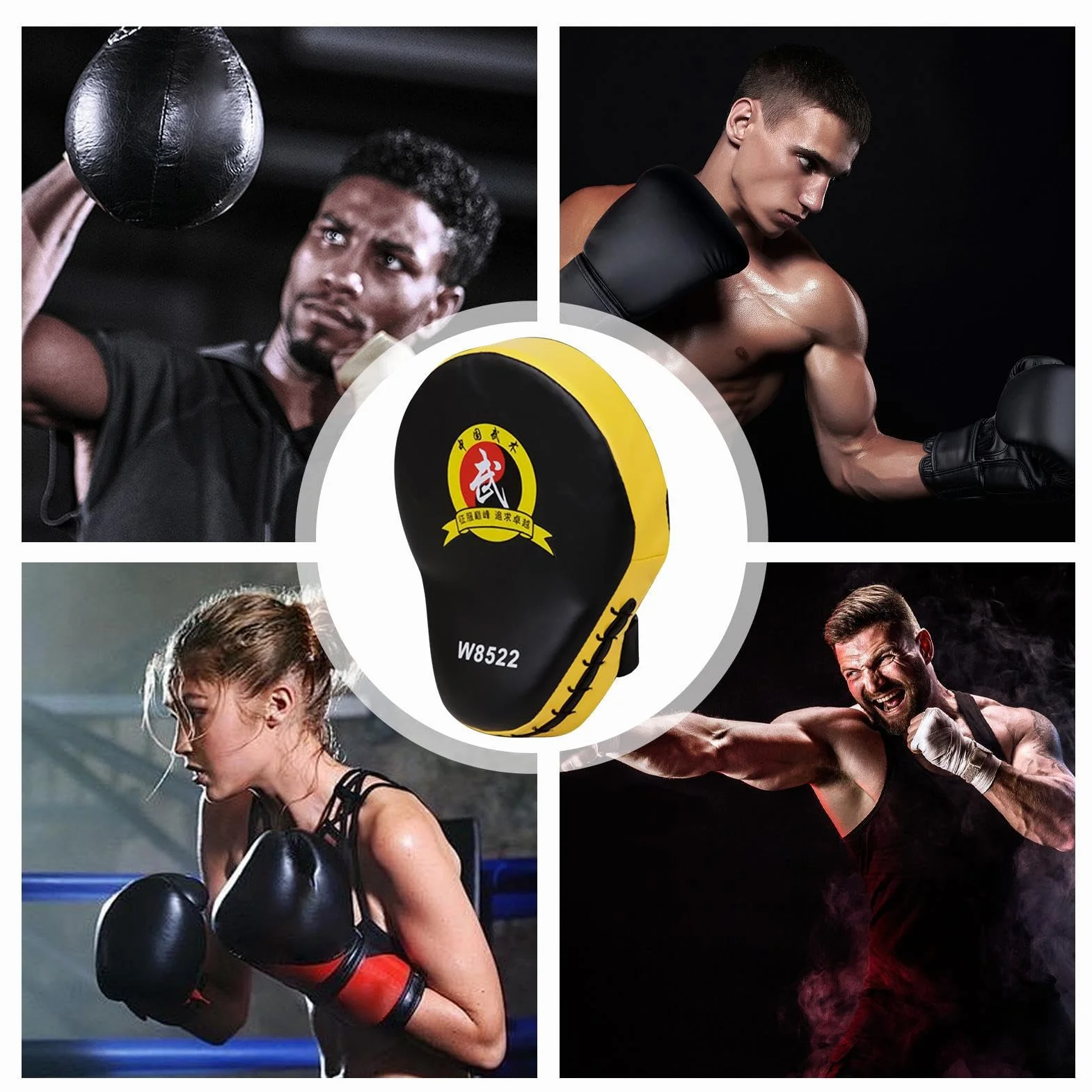 Almohadillas de Golpe Portátiles para Muay Thai, Kickboxing, Entrenamiento Adultos