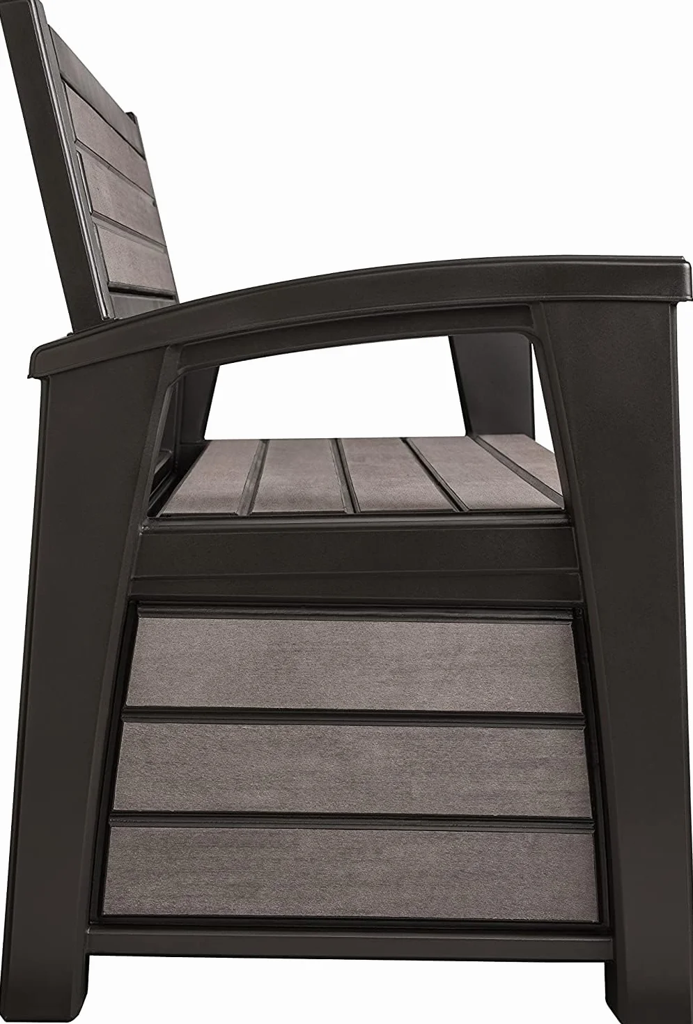 Chalet y Jardín Brossium Baúl Banco 227 L Gris Cepillado 132,7 x 63,5 x 89,5 cm