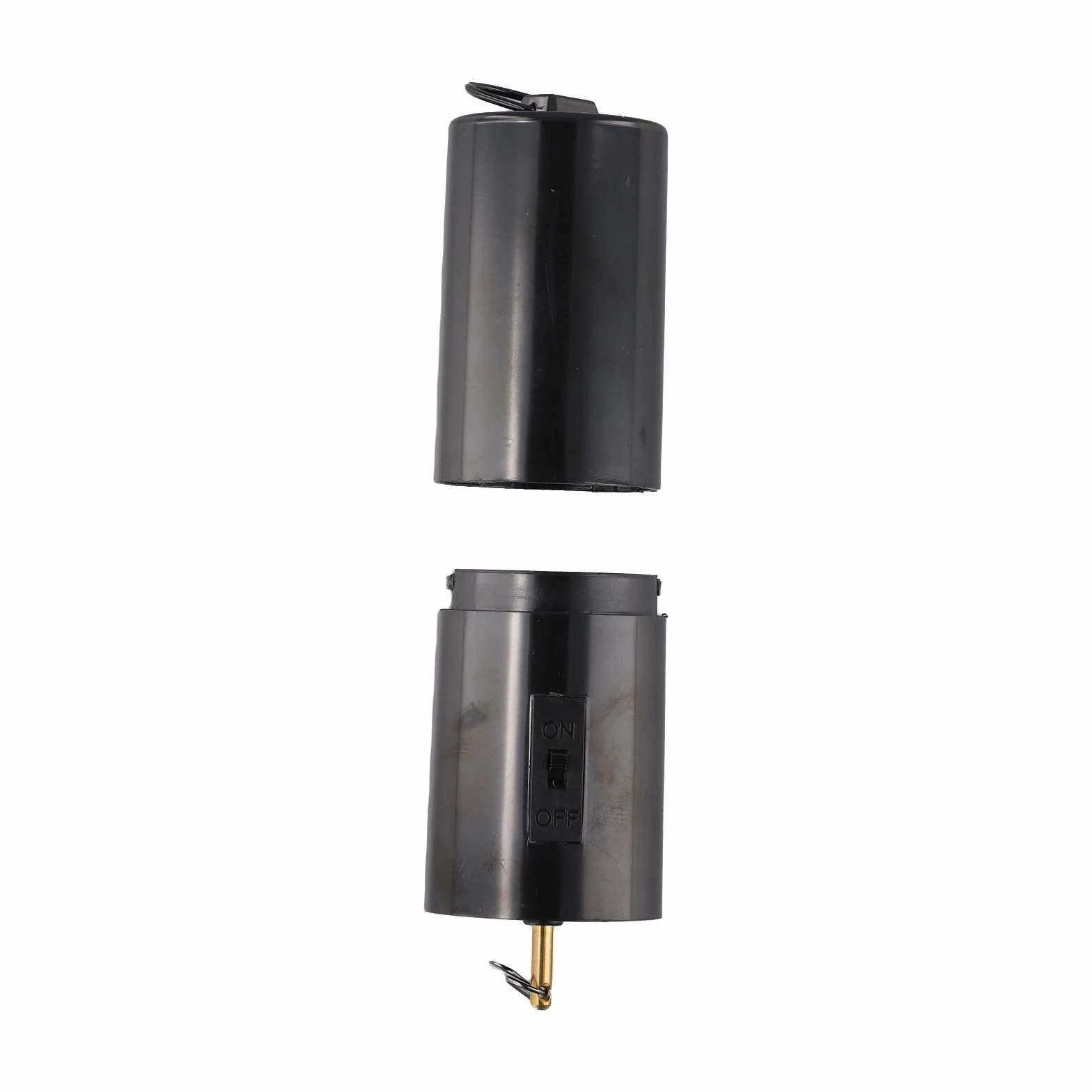 Motor giratorio colgante para campanilla de viento, velocidad media, alimentado por pilas, plástico resistente, negro