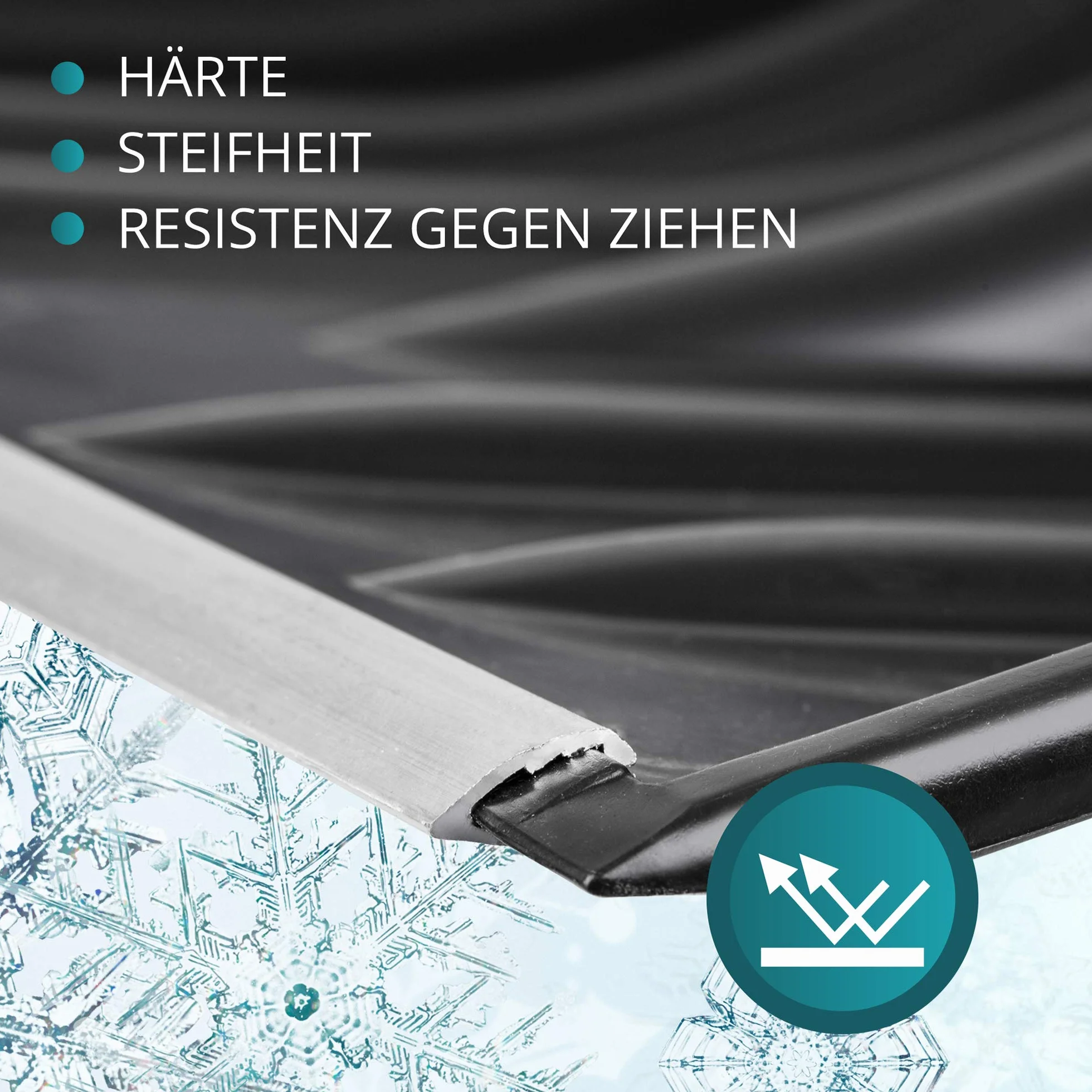 KADAX Pala quitanieves 49 cm hoja de plástico ergonómica