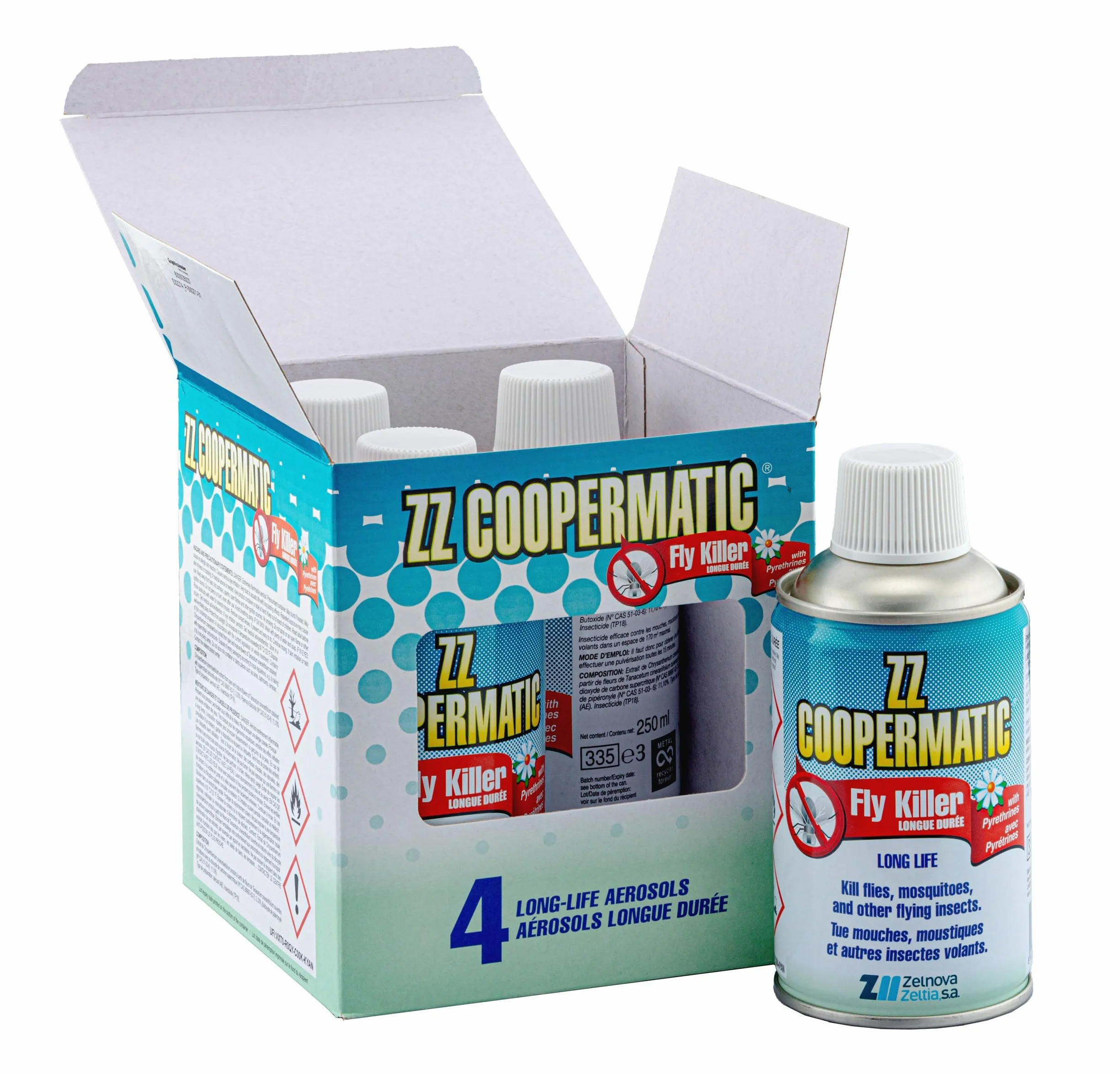 Coopermatic Paquete de 4 recambios de insecticida