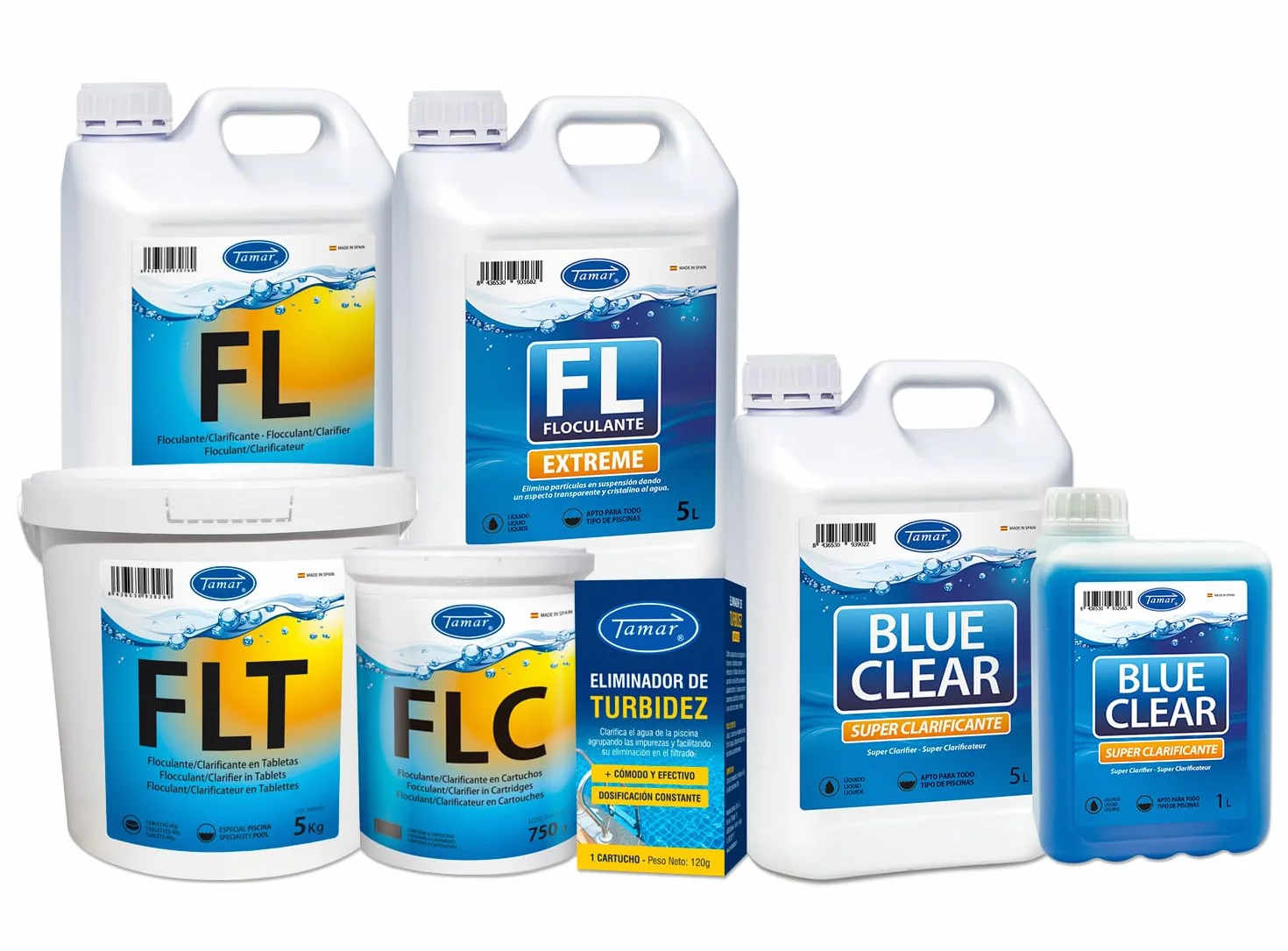Tamar Floculante Blue Clear, Super Clarificante 1 Litro