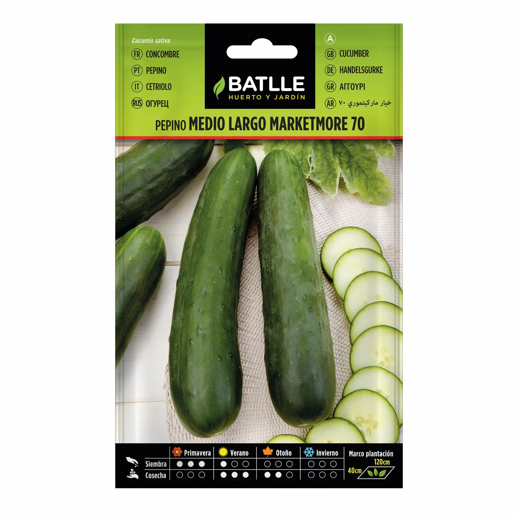 Semillas Batlle Pepino MARKETMORE 70 1/2 largo