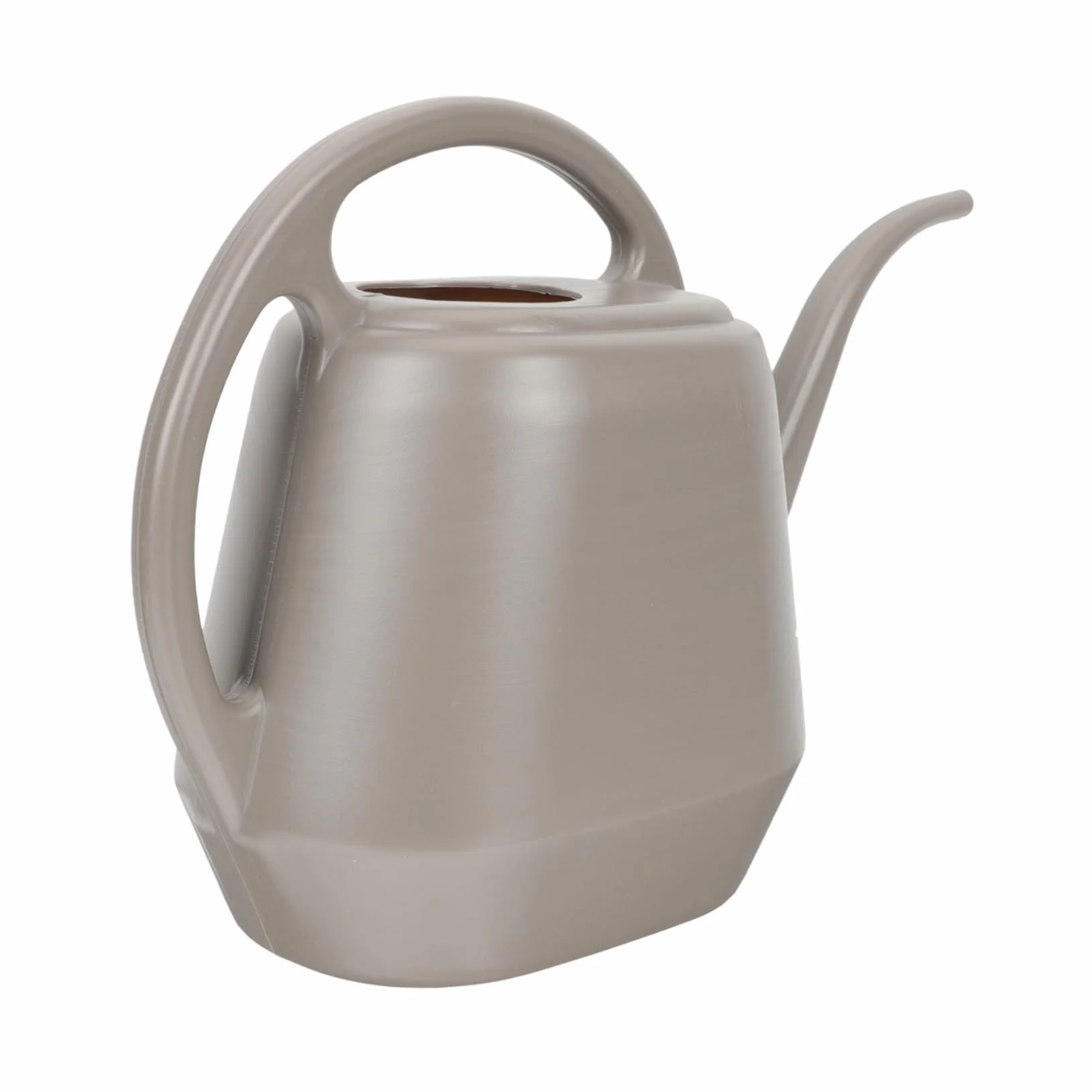 Regadera de Largo Pico 4l de Abs Color Café para Plantas | Riego de Suculentas, Uso Interior y Exterior, Formato Práctico para Jardín
