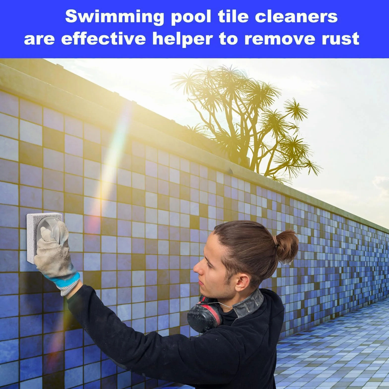 bloque de piedra pómez para piscinas, limpiador de azulejos, removedor de calcio
