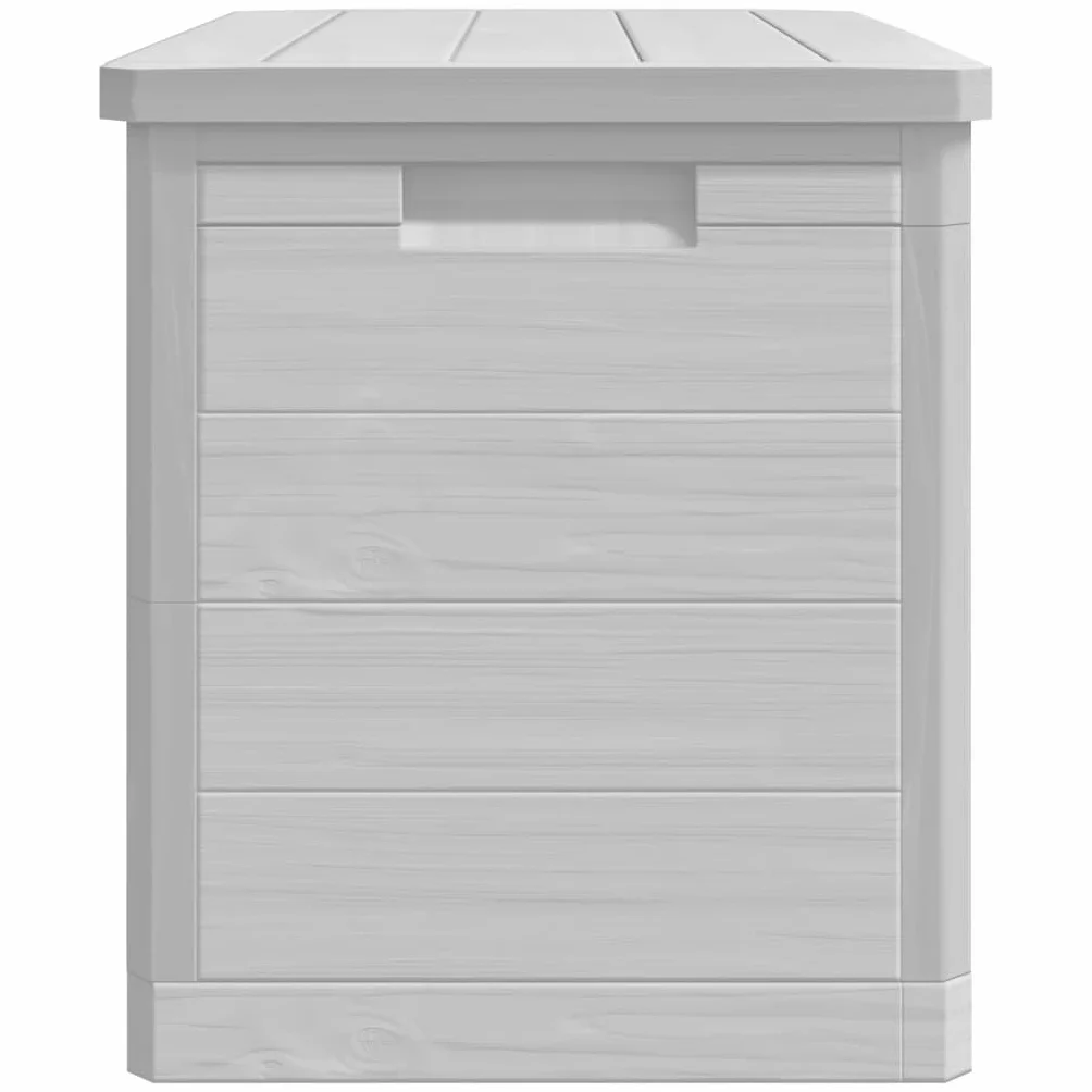 VidaXL Baúl para Cojines de Jardín Polipropileno Gris 77,5x44,5x53 cm Caja de Almacenaje