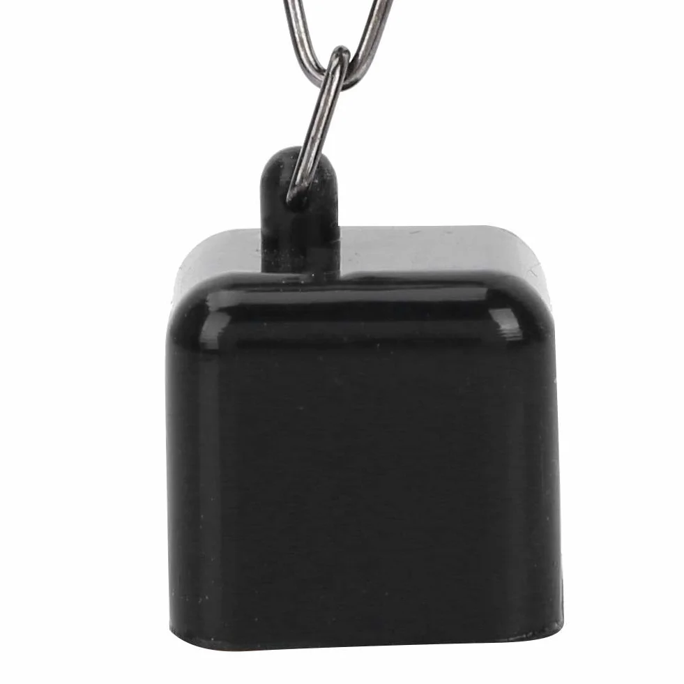 VIFER Soporte de Tiza de Billar Retractable Snooker Pool Cue Porta Tizas Llavero Negro