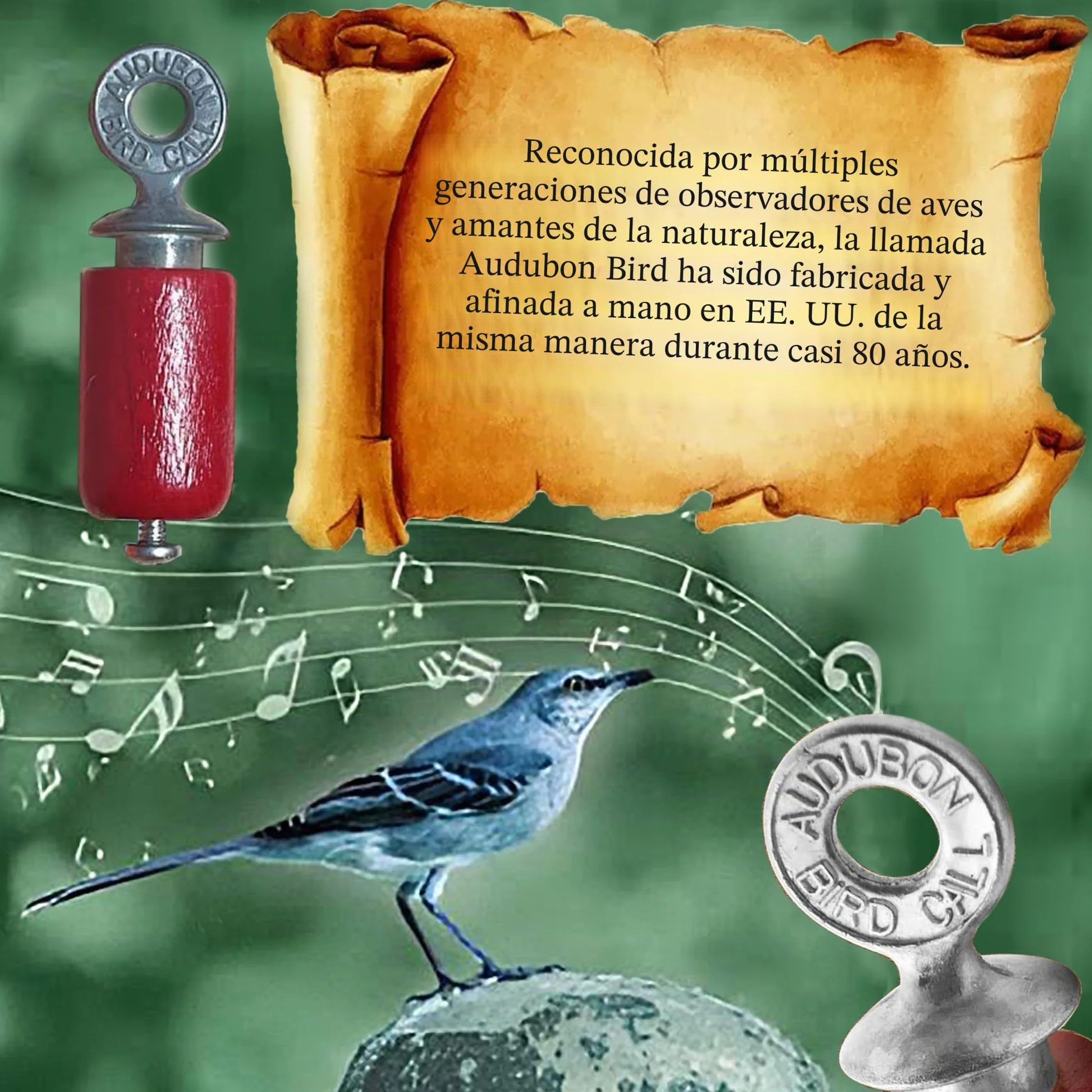 Audubon Bird Call, Rojo, Caja de Regalo, Home & Garden Store