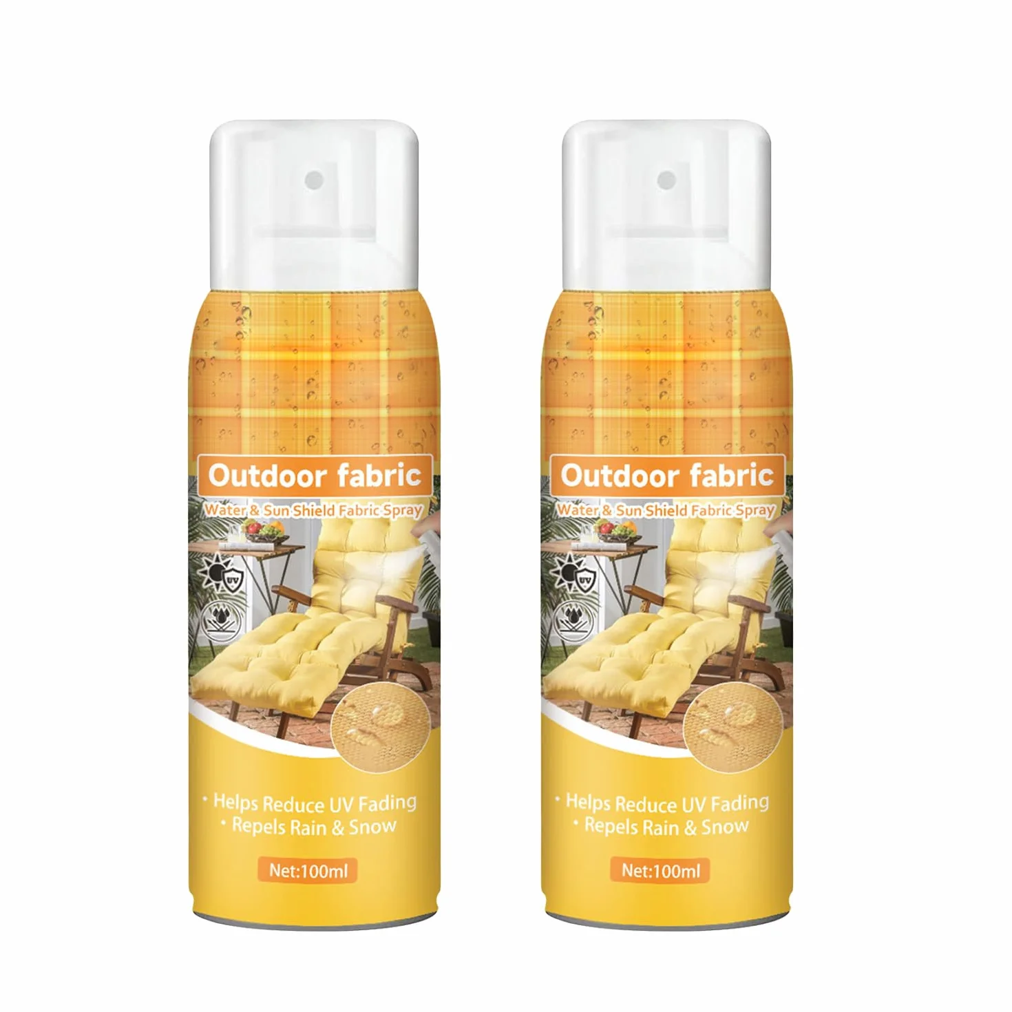Protector de tela impermeable UV para muebles tapicería 100 ml paquete de 2
