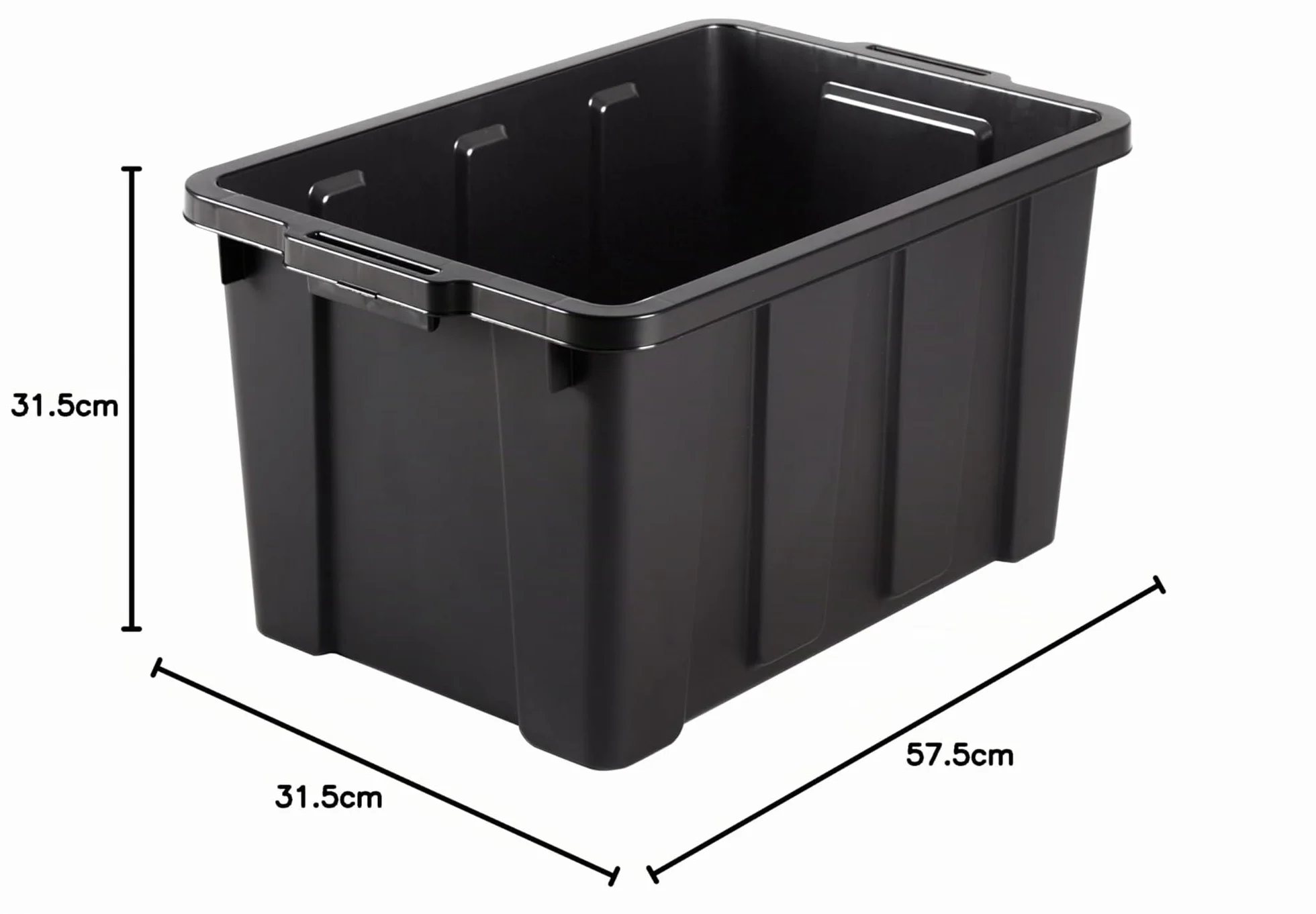 Iris Ohyama Cajas de Organización 50L Rojo Apilable Plástico DDSKT-450