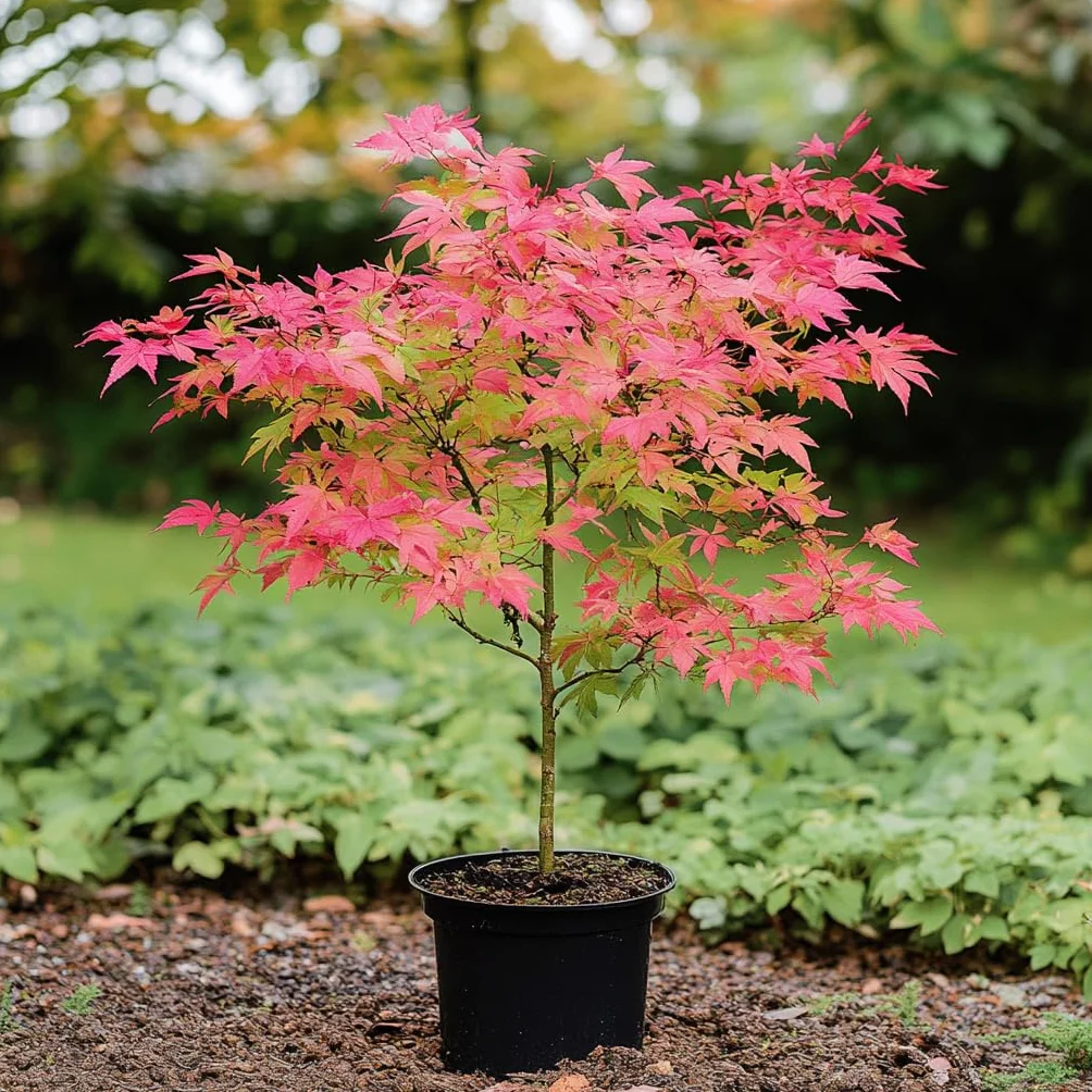 Acer palmatum 'Beni Maiko' Arce japonés resistente al invierno Maceta 19cm Altura 60-70cm
