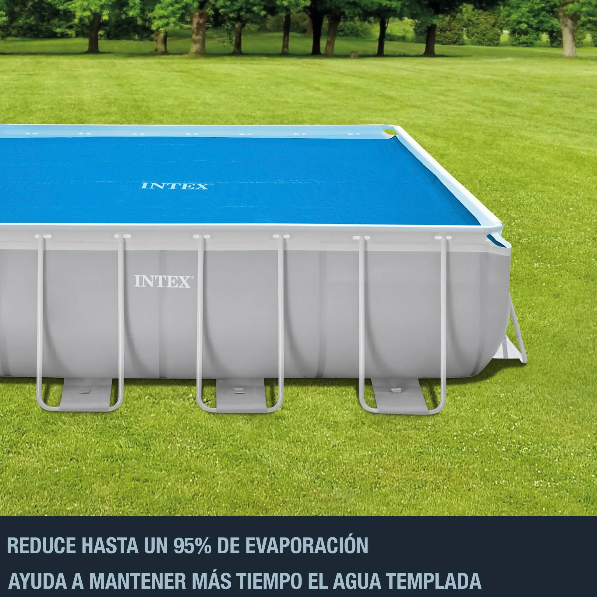 INTEX Cobertor piscina rectangular 400x200 cm solar protector agua calor