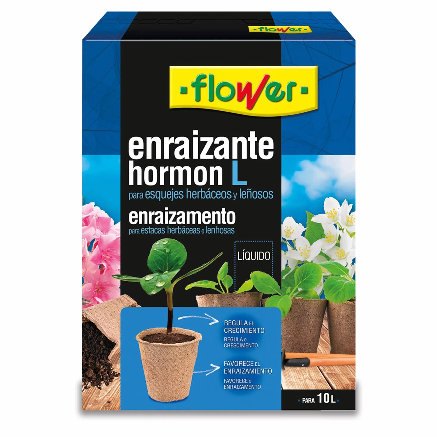 Enraizante Líquido Hormon L 50 ml para Esquejes y Trasplantes con Aminoácidos y Vitaminas