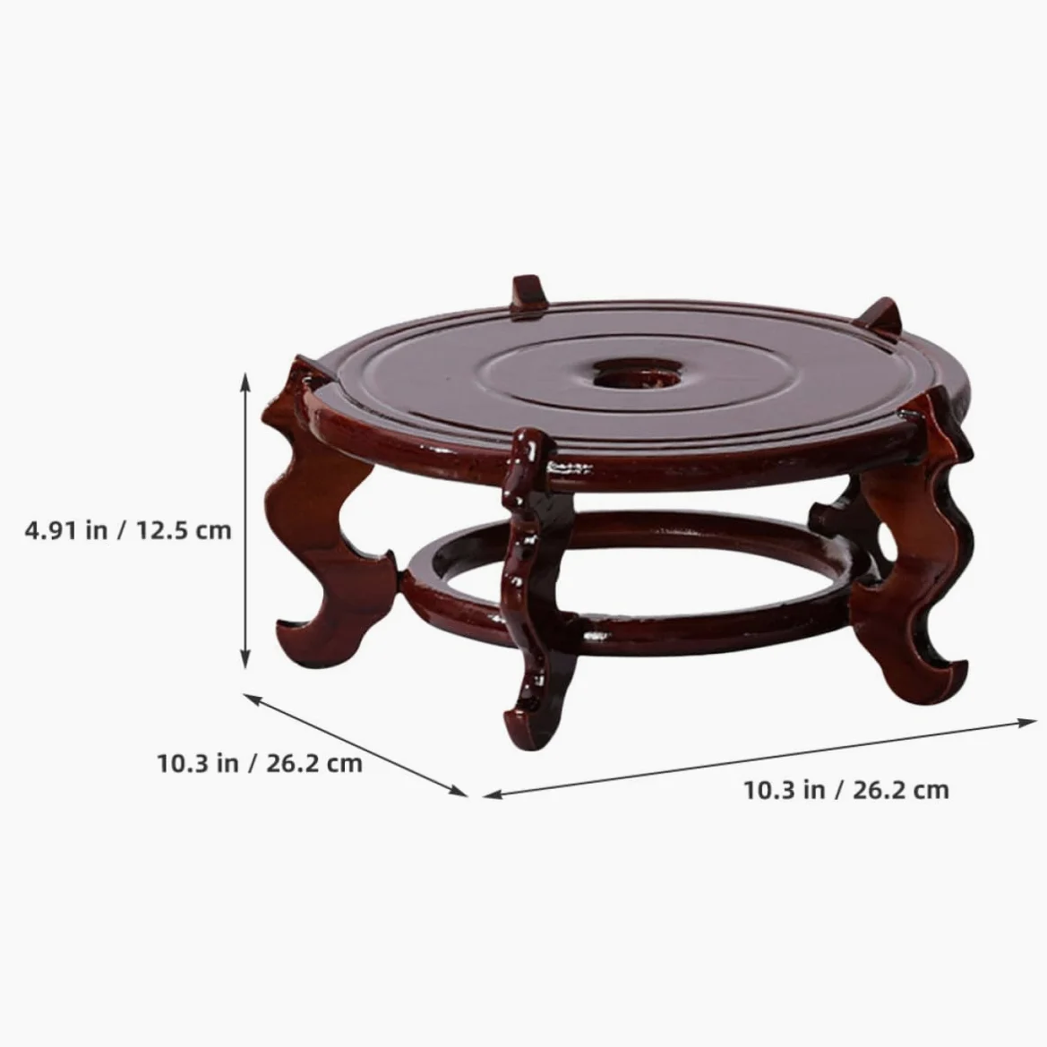 Soporte de Madera y Evitar Humedad Patas Pequeñas , Fácil de Transportar para Macetas Adecuado para Decoración de Mesa Hogar