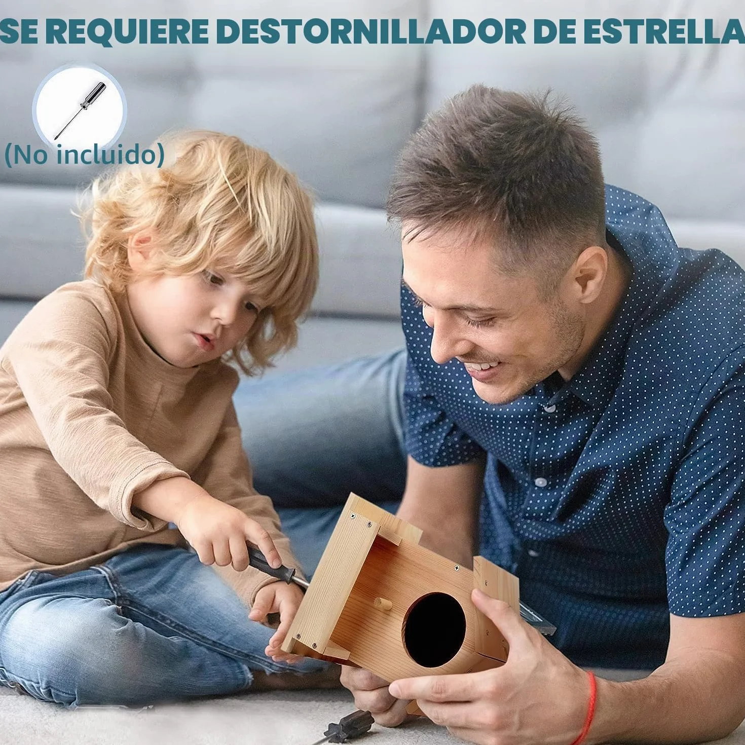 LotFancy Casa Madera Pájaros para Pintar, Casa Pájaros Exterior DIY, Juego Manualidades Madera