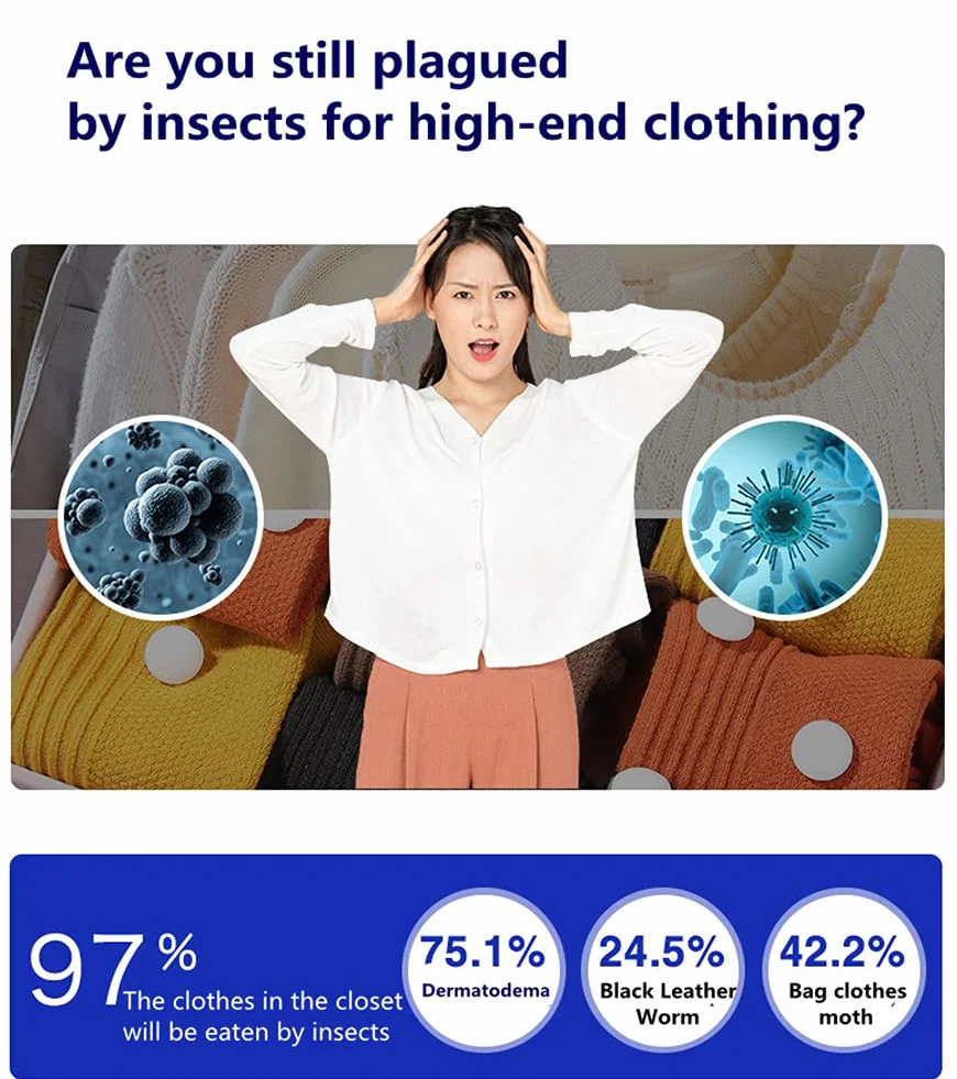 Pasado de Moda Original Bola de Polilla Bola de Insectos a Prueba de polillas Inodoro desodorización Armario protección 200 Piezas