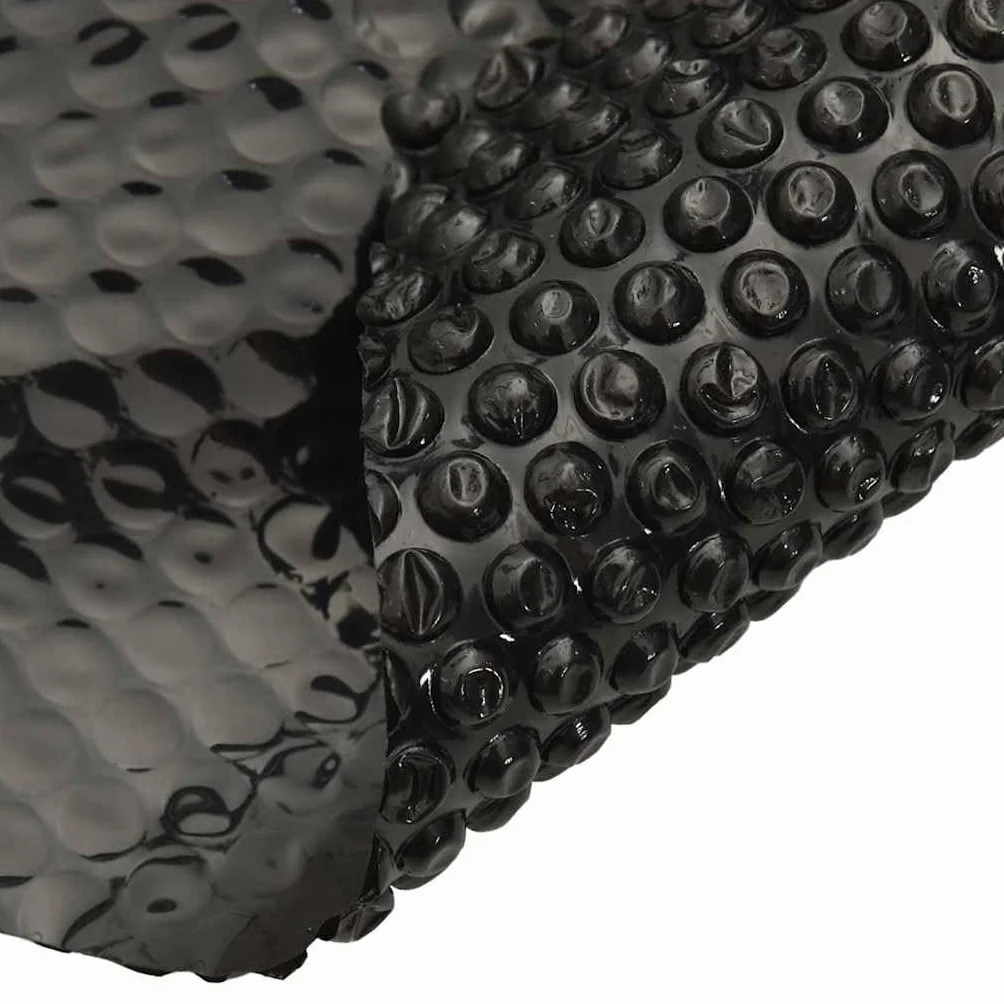 vidaXL Película Negra Rectangular de Polietileno Flotante de Piscina 10x5 m