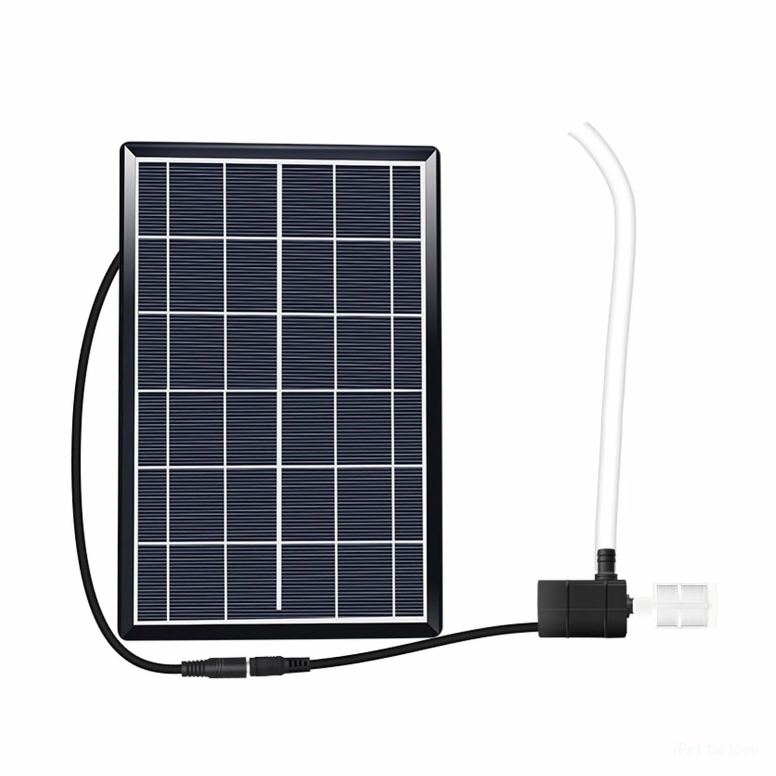 Bomba de Agua Solar, Bomba de agua Solar 12V filtro hidropónico aireación pecera rocalla bombeo de agua bomba sumergible estanque fuente al aire libre(6v3w set)