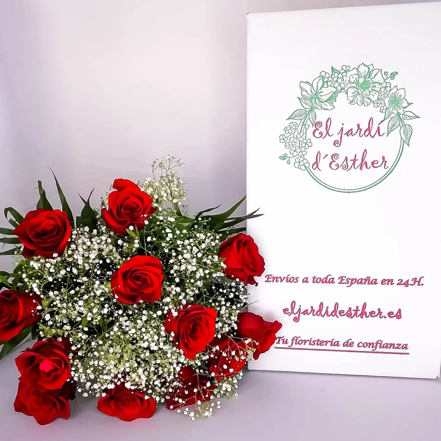 EL JARDÍ D´ESTHER Ramo de flores naturales a domicilio Flores frescas Entrega gratis 24 horas Tarjeta dedicatoria Te quiero