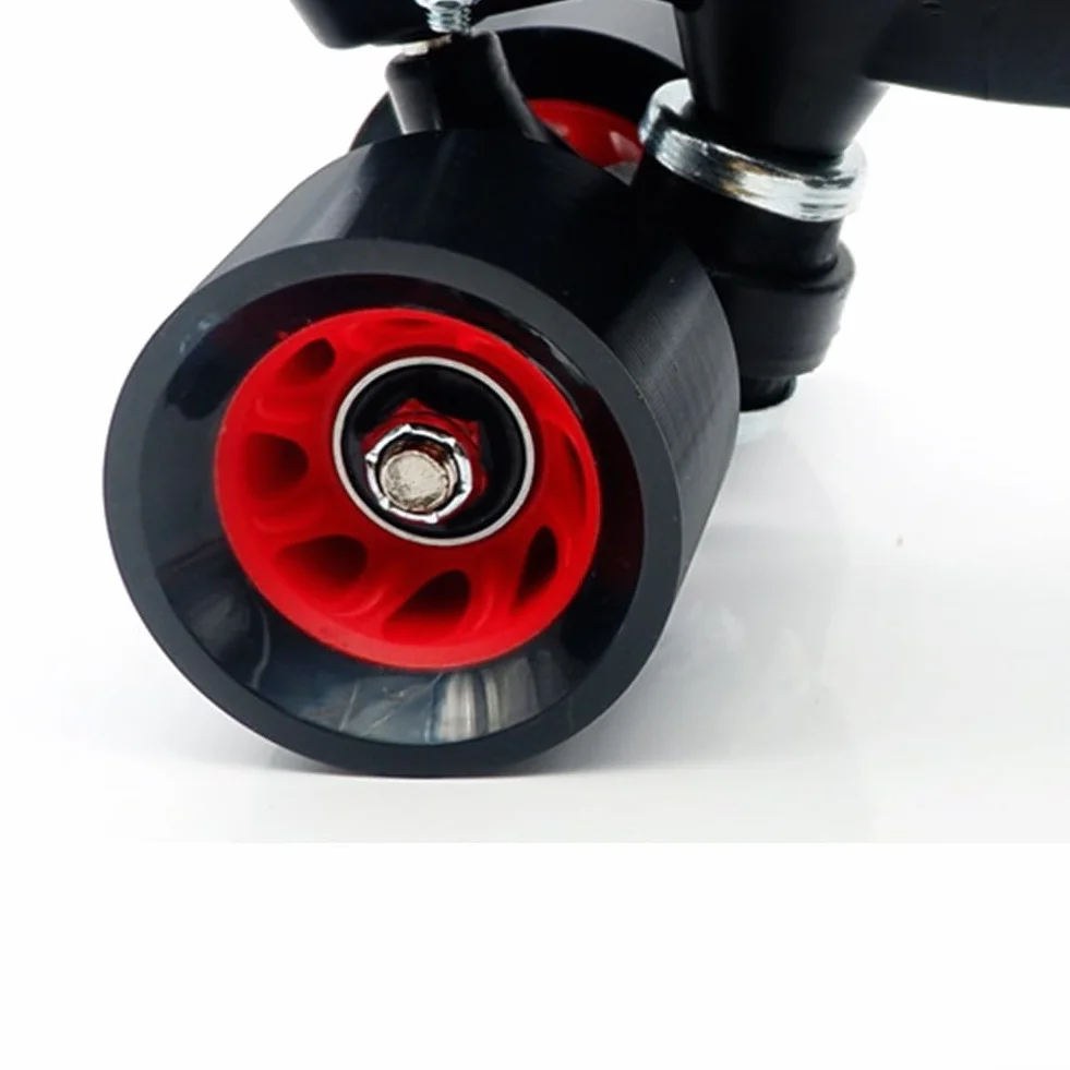 Ruedas de patinaje QUAD poliuretano 58 mm diámetro doble ancho Juego de 8