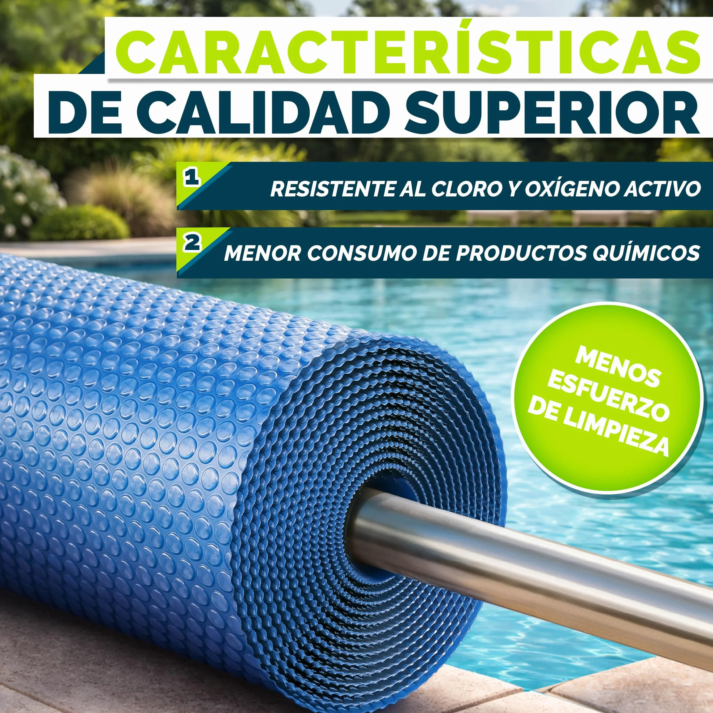 Cobertor Solar para Piscinas Rectangular 800x400 cm 120 µm Calefacción Agua