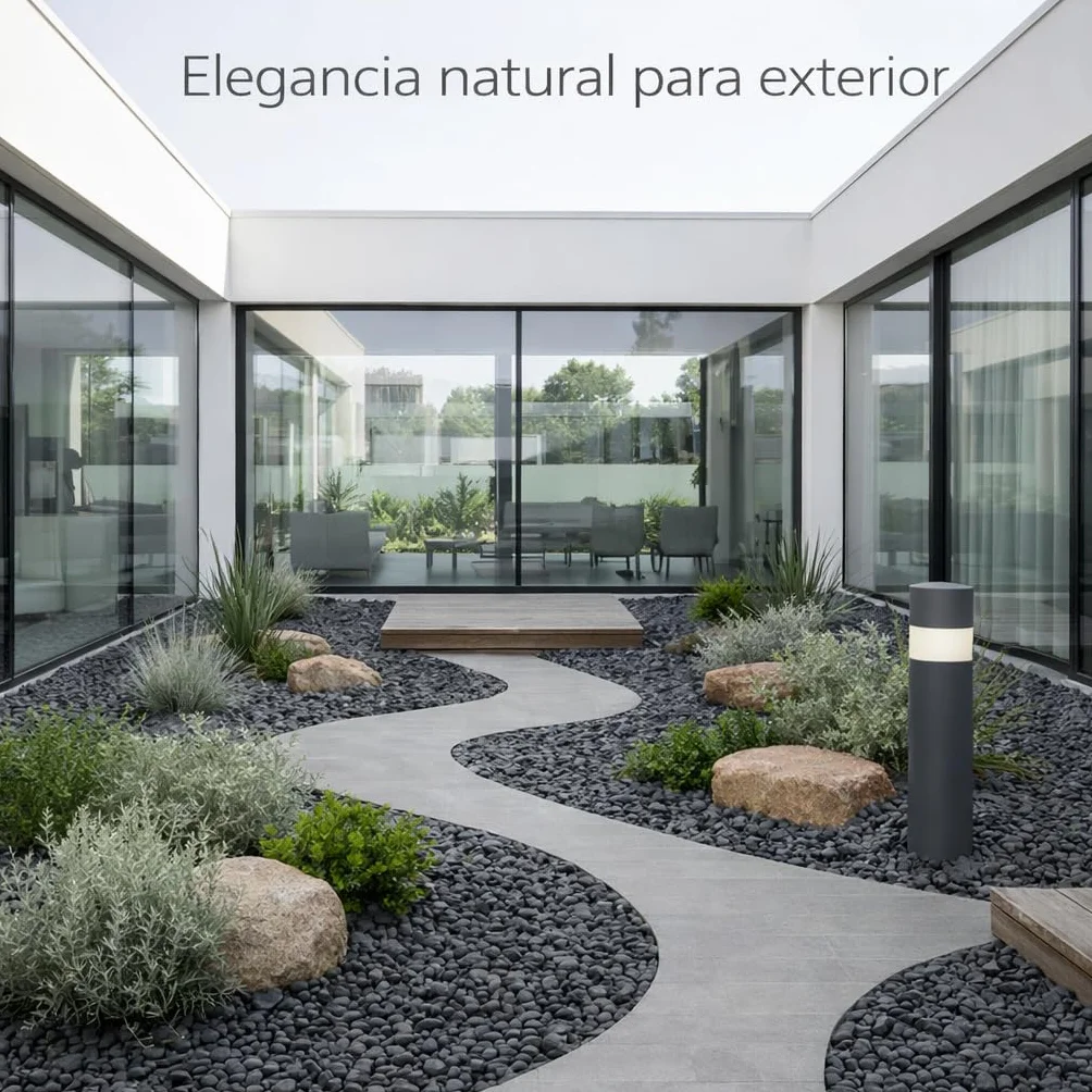 Vegara Stone Canto rodado Decorativo Negro Puro 20/40MM