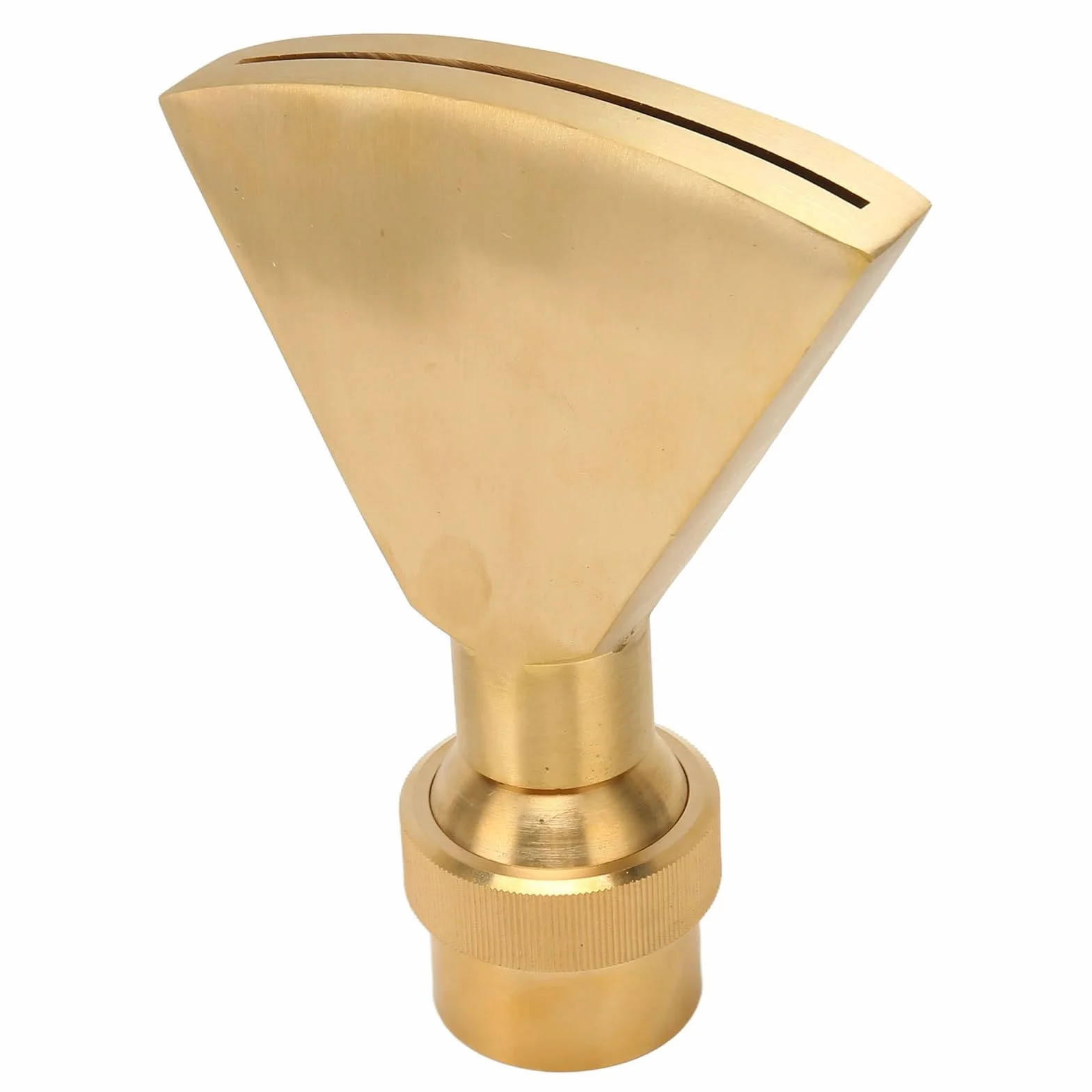 Aspersor de Estanque en Forma de Abanico Boquilla de Fuente en Forma de Abanico de Latón G1 1 2 Ajustable de 0 a 180 Grados Distribución Uniforme del Agua Resistente a la Oxidación para