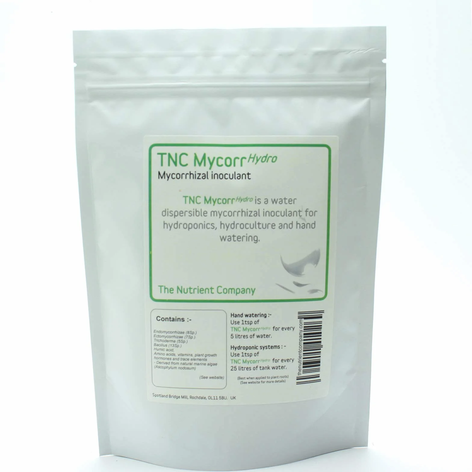TNC MycorrHydro Inoculante soluble de hongos micorrízicos con bacterias y Trichoderma 75g