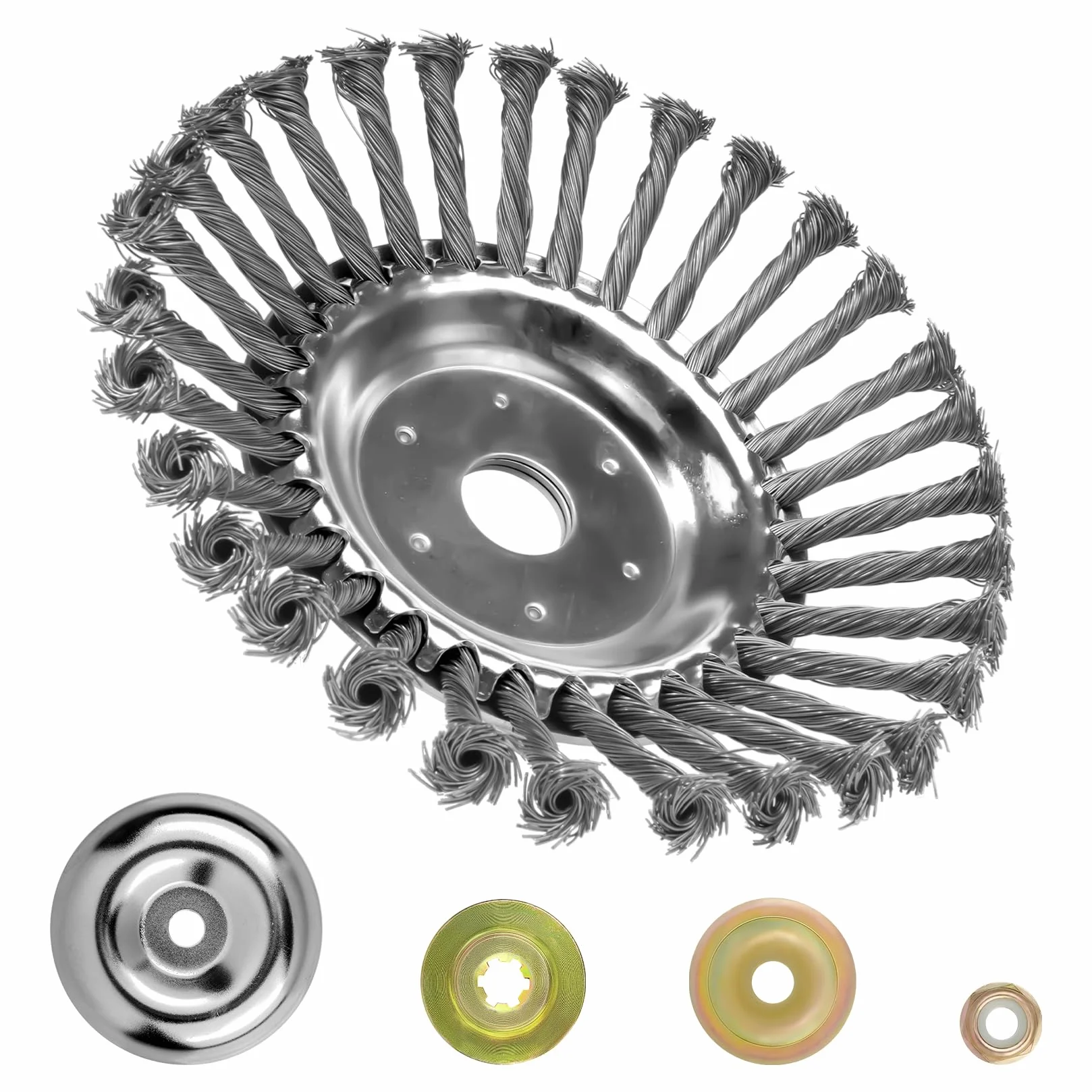 Cepillo Desbrozadora 200mm x 25mm Acero para Desmalezadora