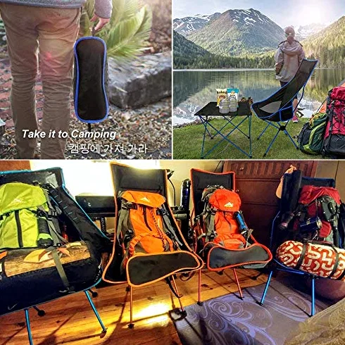 Tumbonas al aire libre, silla de gravedad cero, tumbonas de patio, sillas reclinables plegables, silla de camping, silla plegable ultraligera portátil, silla de playa for acampar, carga alta, aluminio