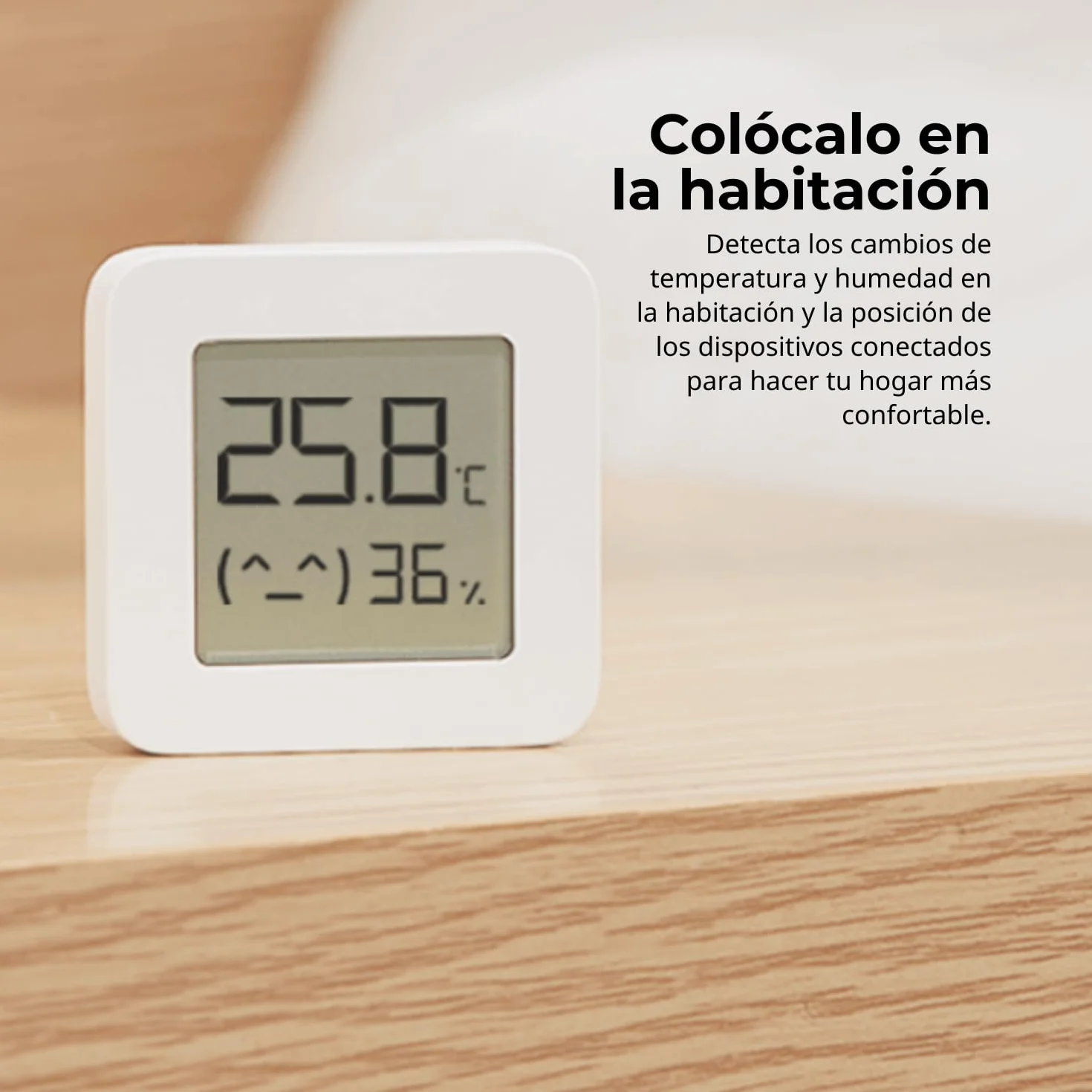 Xiaomi Mi Temperature And Humidity Monitor 2 Medidor de Temperatura y Humedad Digital Ambiental Compatible con Mi Home
