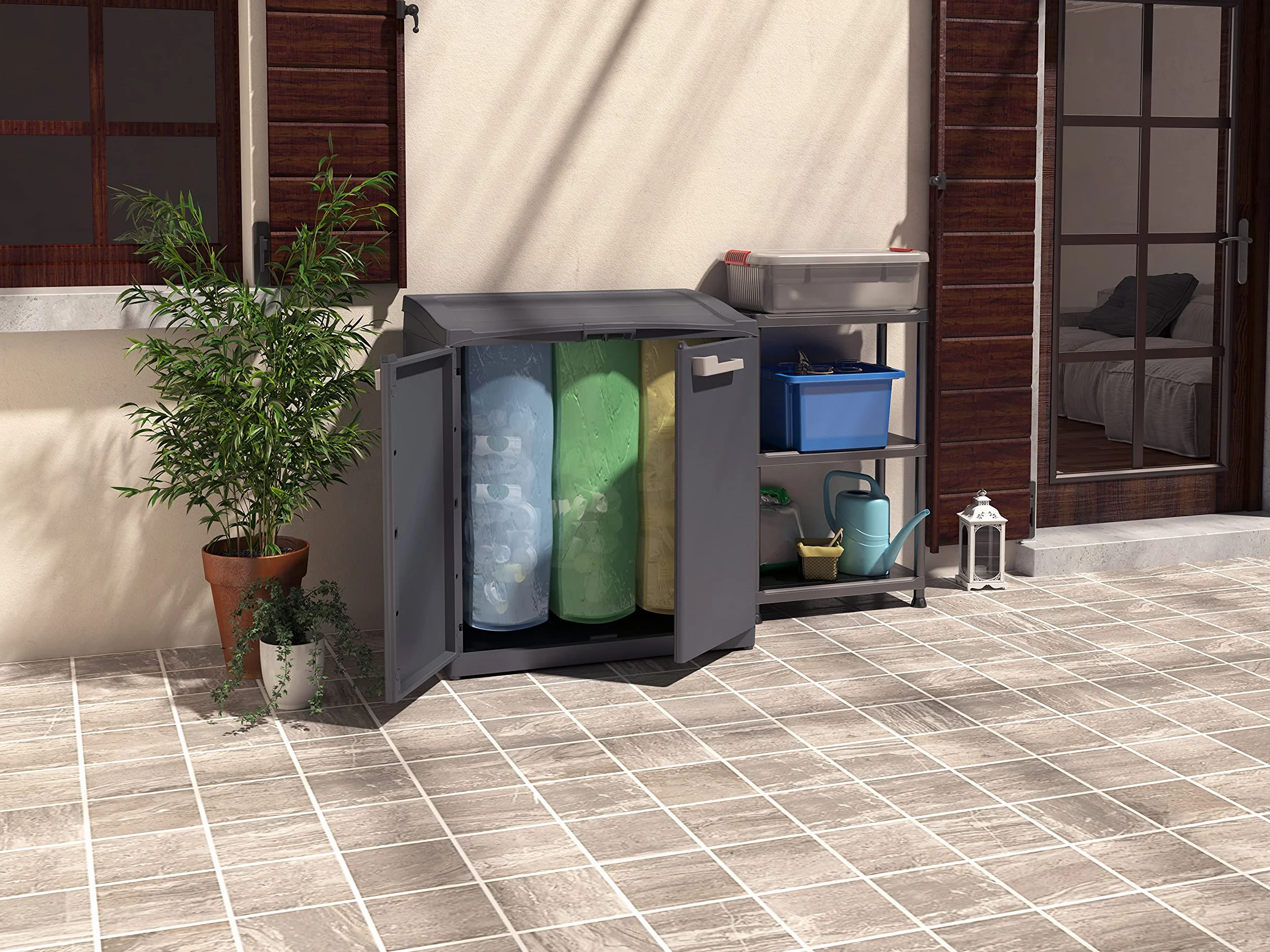 Keter Compact Store Cubo 90 x 55 x 100 cm Gris Antracita