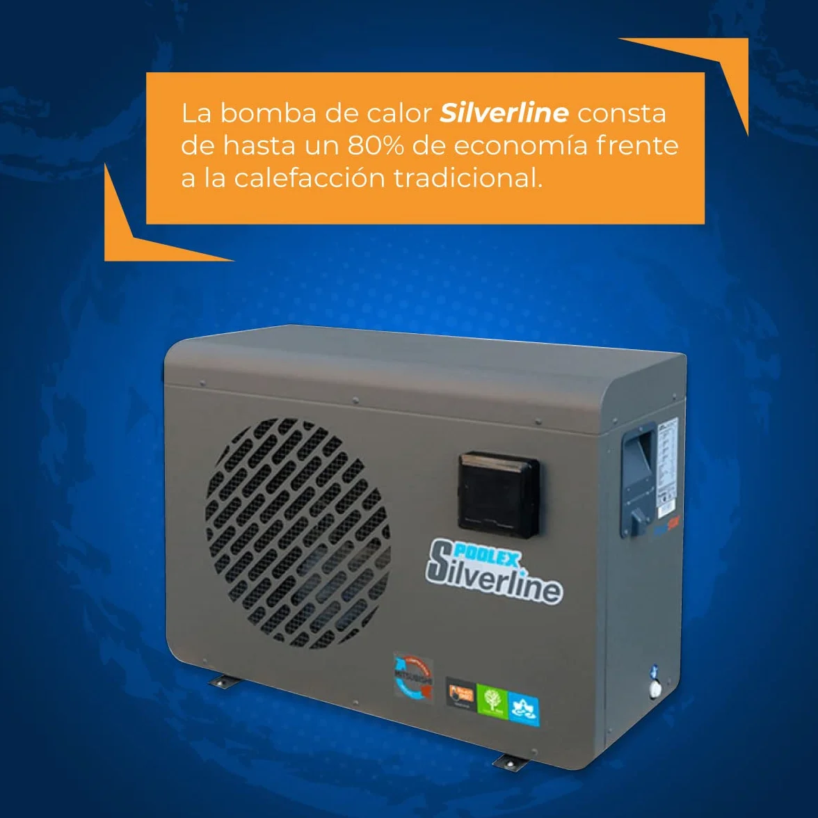 POOLEX Silverline 55 Bomba de Calor Gris