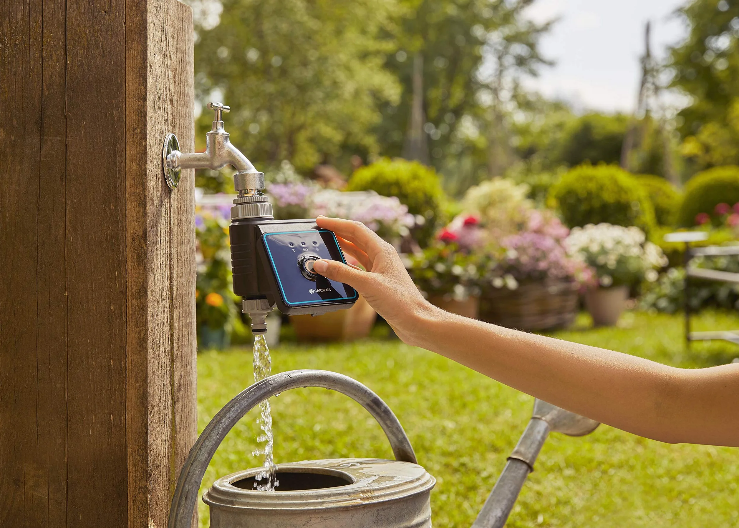 Gardena Control de riego con Bluetooth, riego automático jardín balcón, 10 m 01889-20