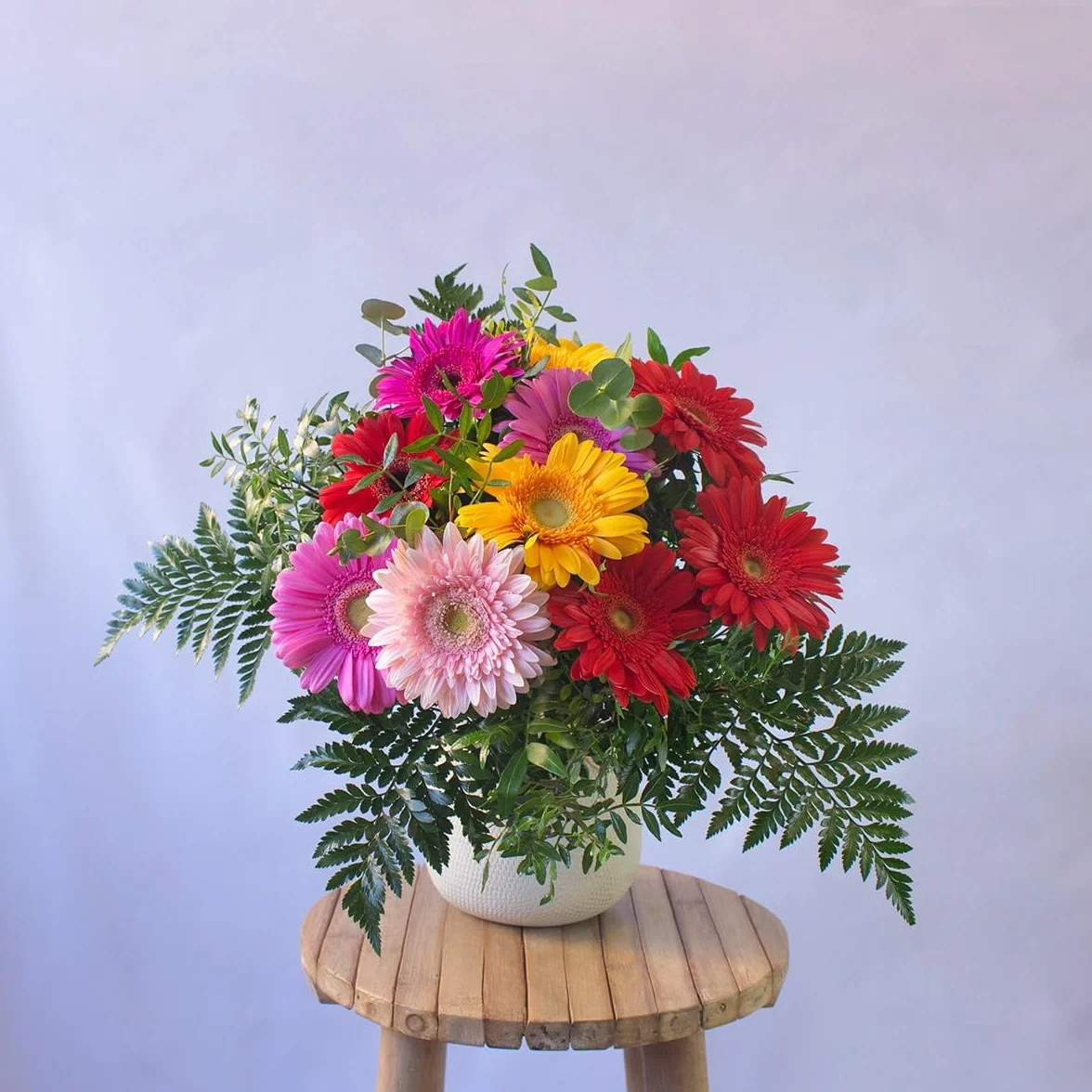 Acurrucalas® Ramo de Gerberas Naturales con dedicatoria Flores Frescas para Regalar