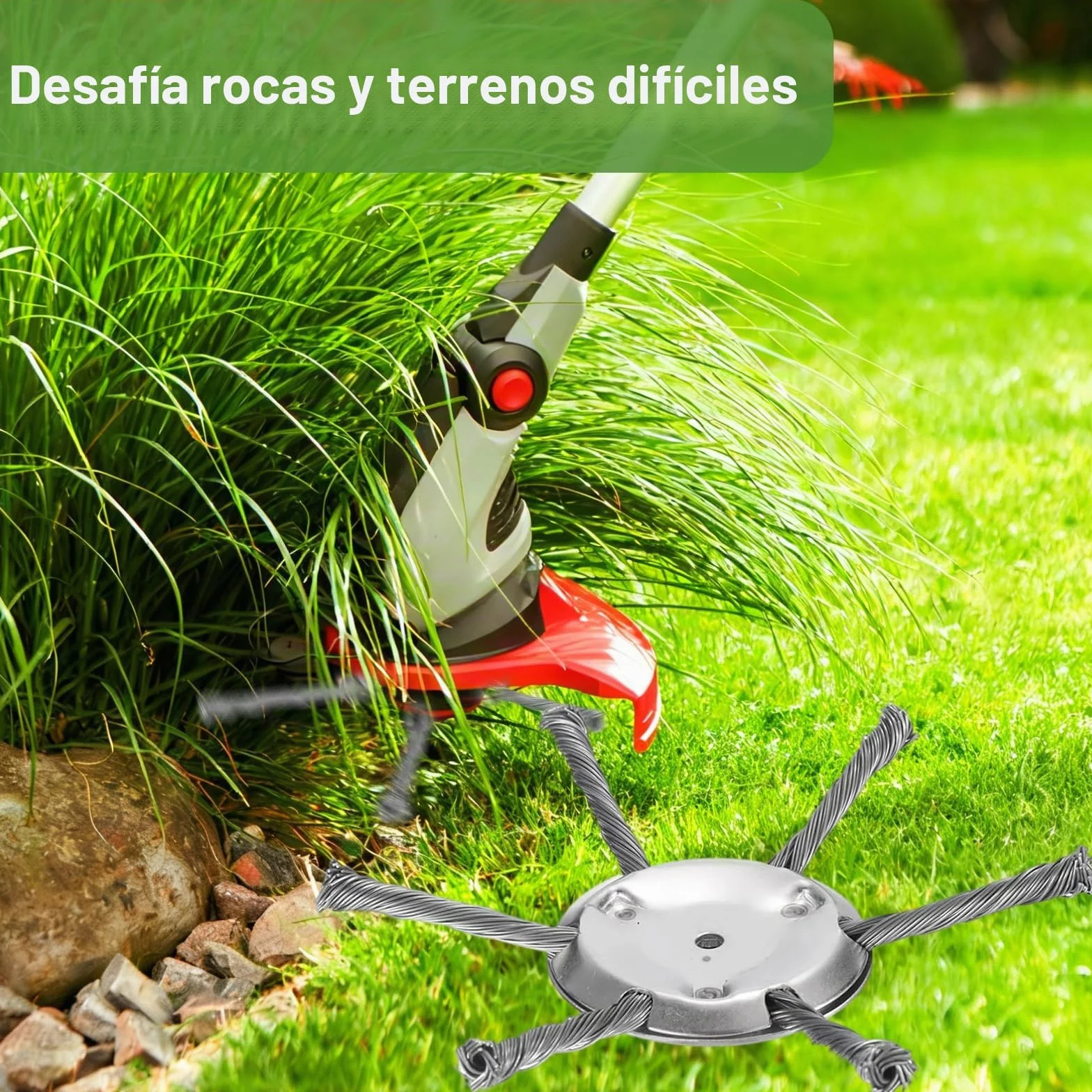 Cepillos para desbrozadora de césped, diámetro interior 5 mm, accesorio cabezal de repuesto