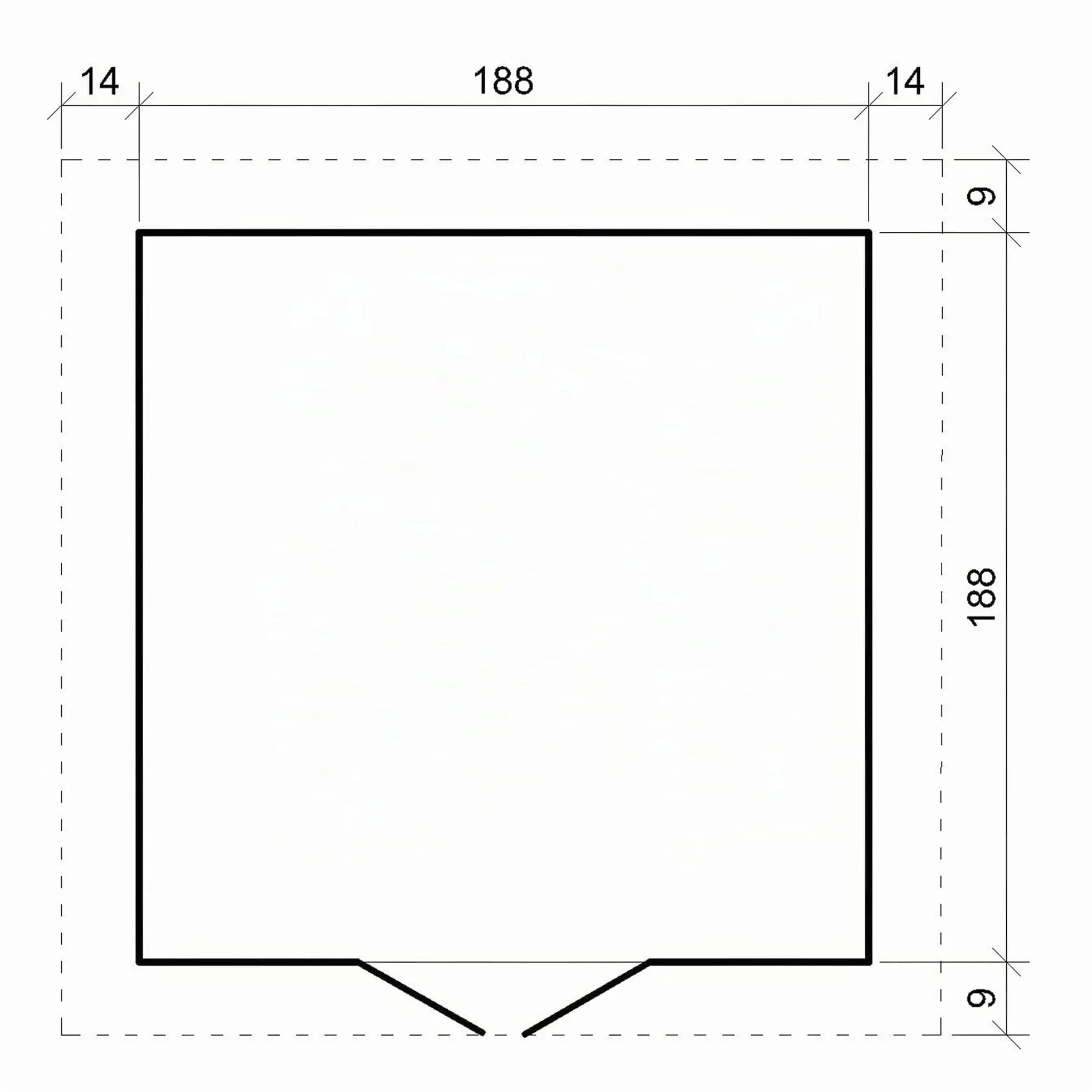 Cobertizo de Madera TRATADO TIMBELA M343C+M343G 218x206x216 cm 3,53 m² Techo Impermeable Ventanas