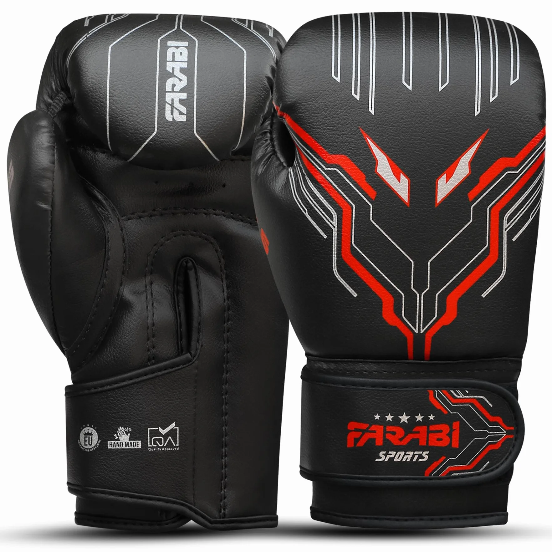 Farabi Sports Guantes de Boxeo Niño 6 oz Youth Junior Muay Thai MMA Saco Entrenamiento 5-10 años